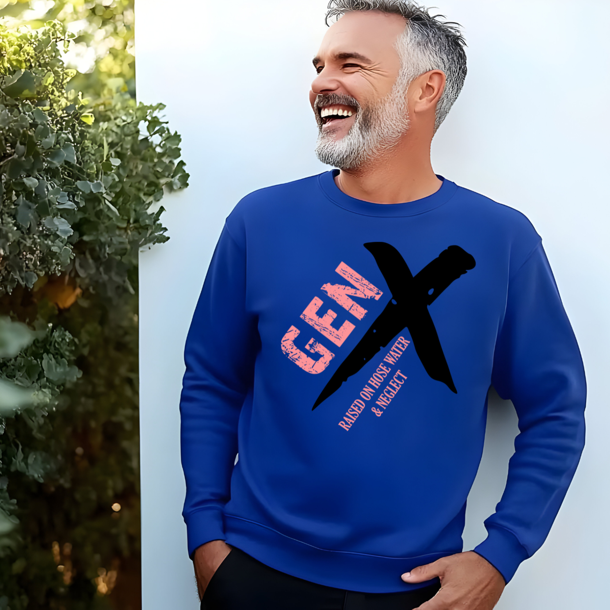 Vintage Gen X Raised on Hose Water & Neglect Crewneck Sweatshirt product thumbnail image Vintage Gen X Raised on Hose Water & Neglect Crewneck Sweatshirt product thumbnail image