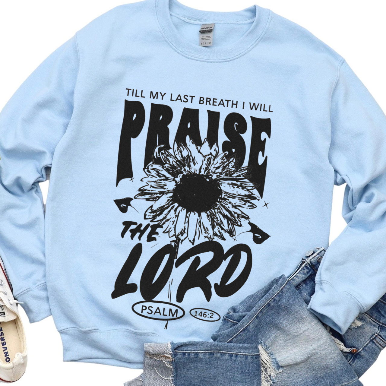 ✝️ Love My Lord Sweatshirt, Faith-Based Apparel, Religious Gift, Cozy Crewneck, Church Outing Outfit product thumbnail image ✝️ Love My Lord Sweatshirt, Faith-Based Apparel, Religious Gift, Cozy Crewneck, Church Outing Outfit product thumbnail image