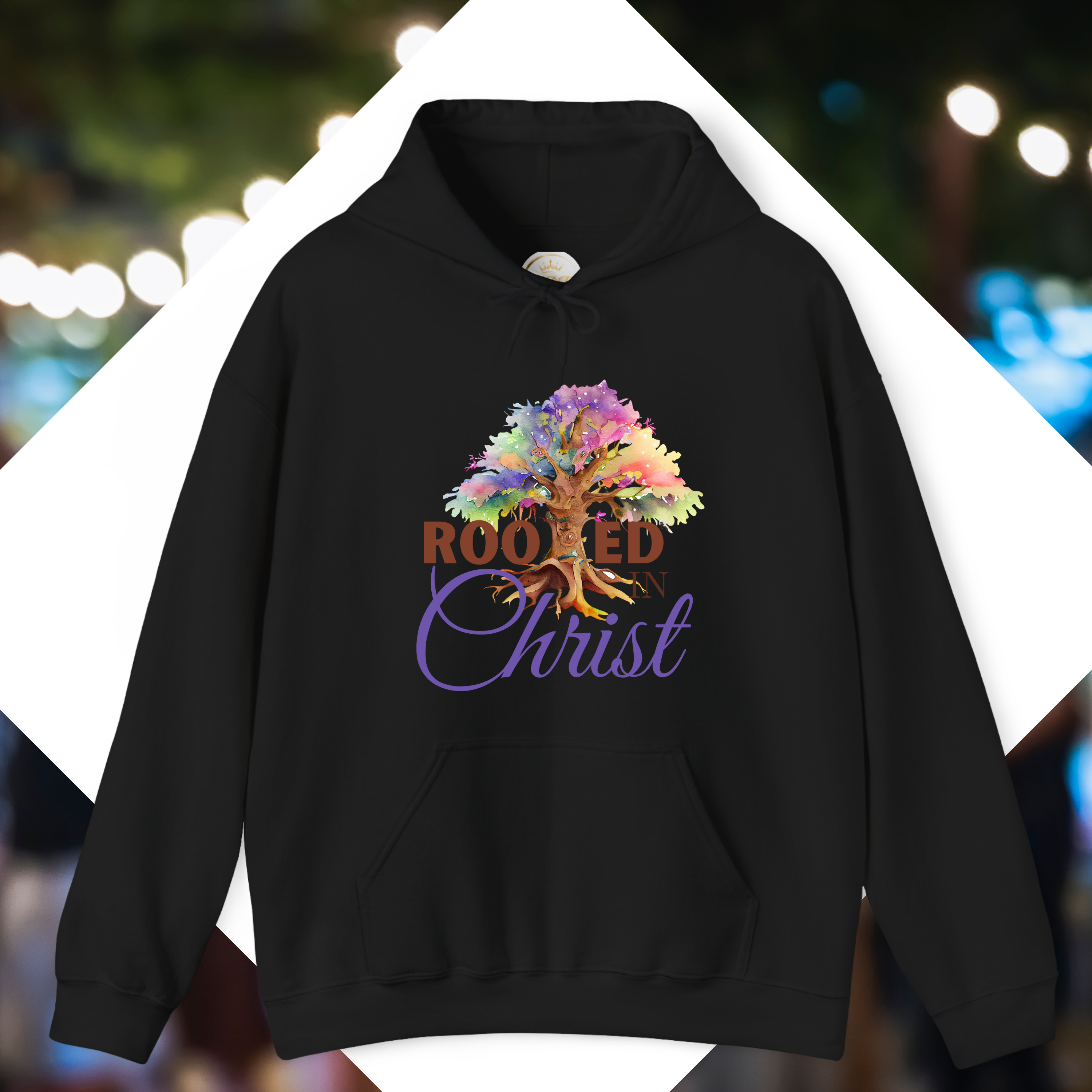 Rooted in Christ - Unisex, Heavy Blend Pullover Hoodie product thumbnail image Rooted in Christ - Unisex, Heavy Blend Pullover Hoodie product thumbnail image