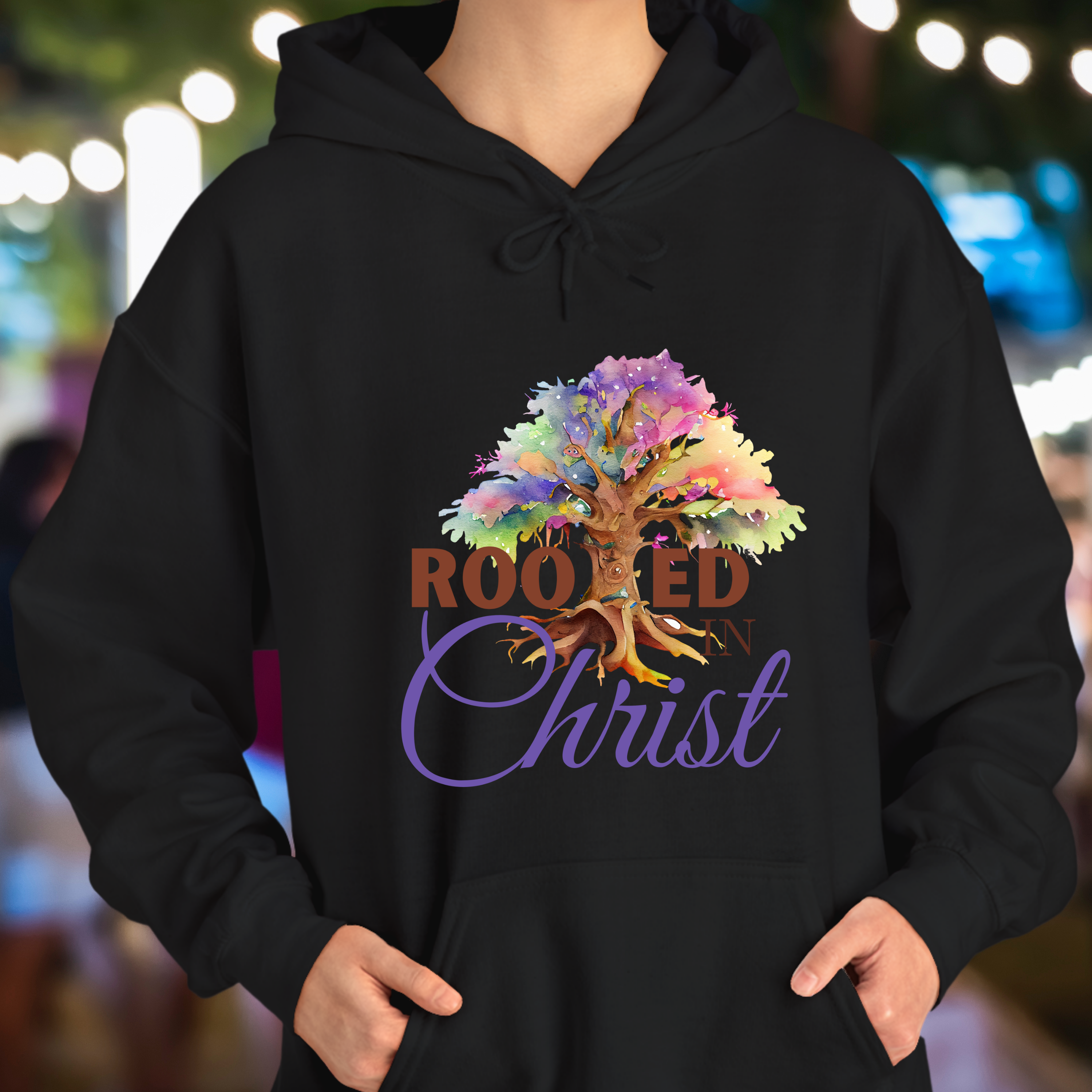 Rooted in Christ - Unisex, Heavy Blend Pullover Hoodie product thumbnail image Rooted in Christ - Unisex, Heavy Blend Pullover Hoodie product thumbnail image
