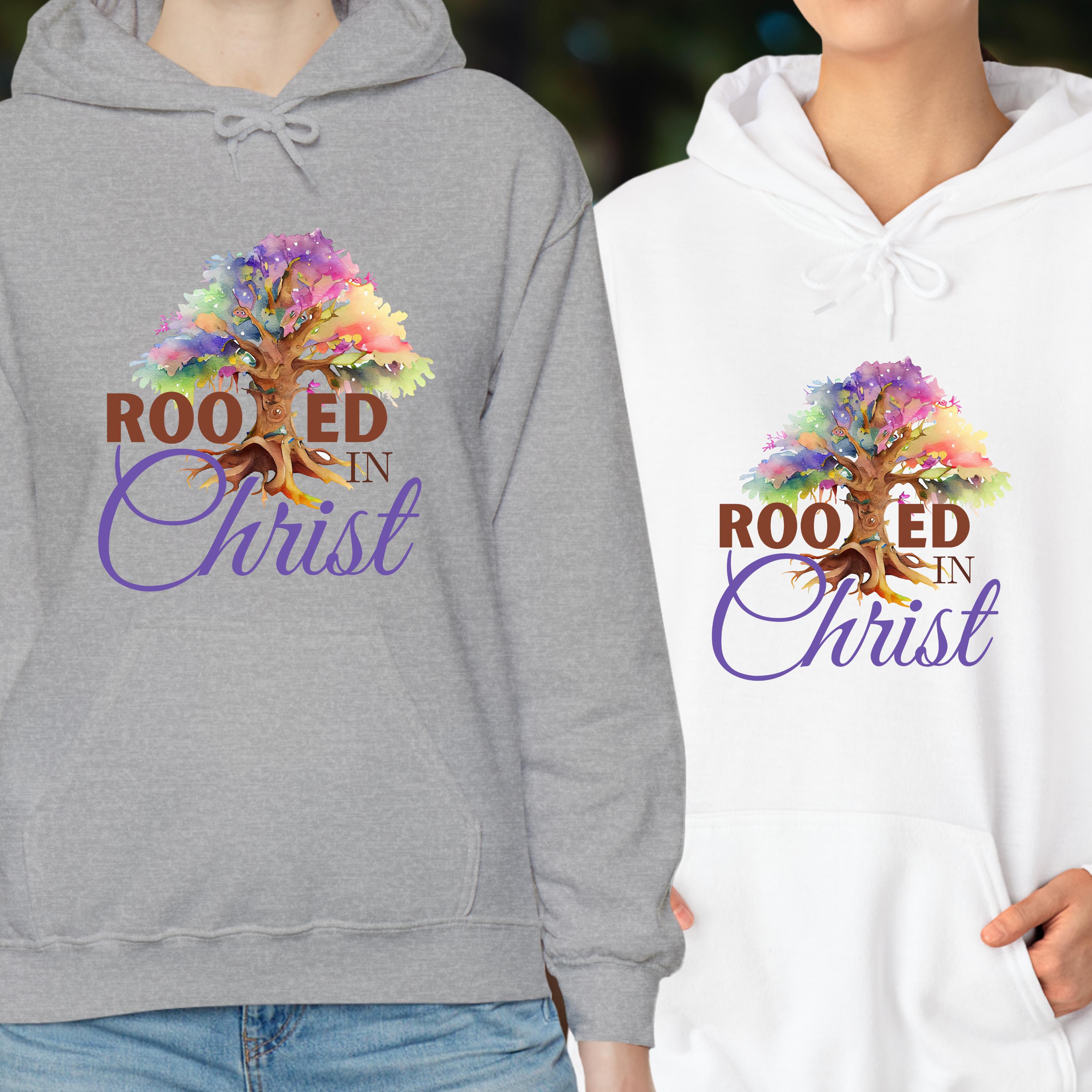 Rooted in Christ - Unisex, Heavy Blend Pullover Hoodie product thumbnail image Rooted in Christ - Unisex, Heavy Blend Pullover Hoodie product thumbnail image