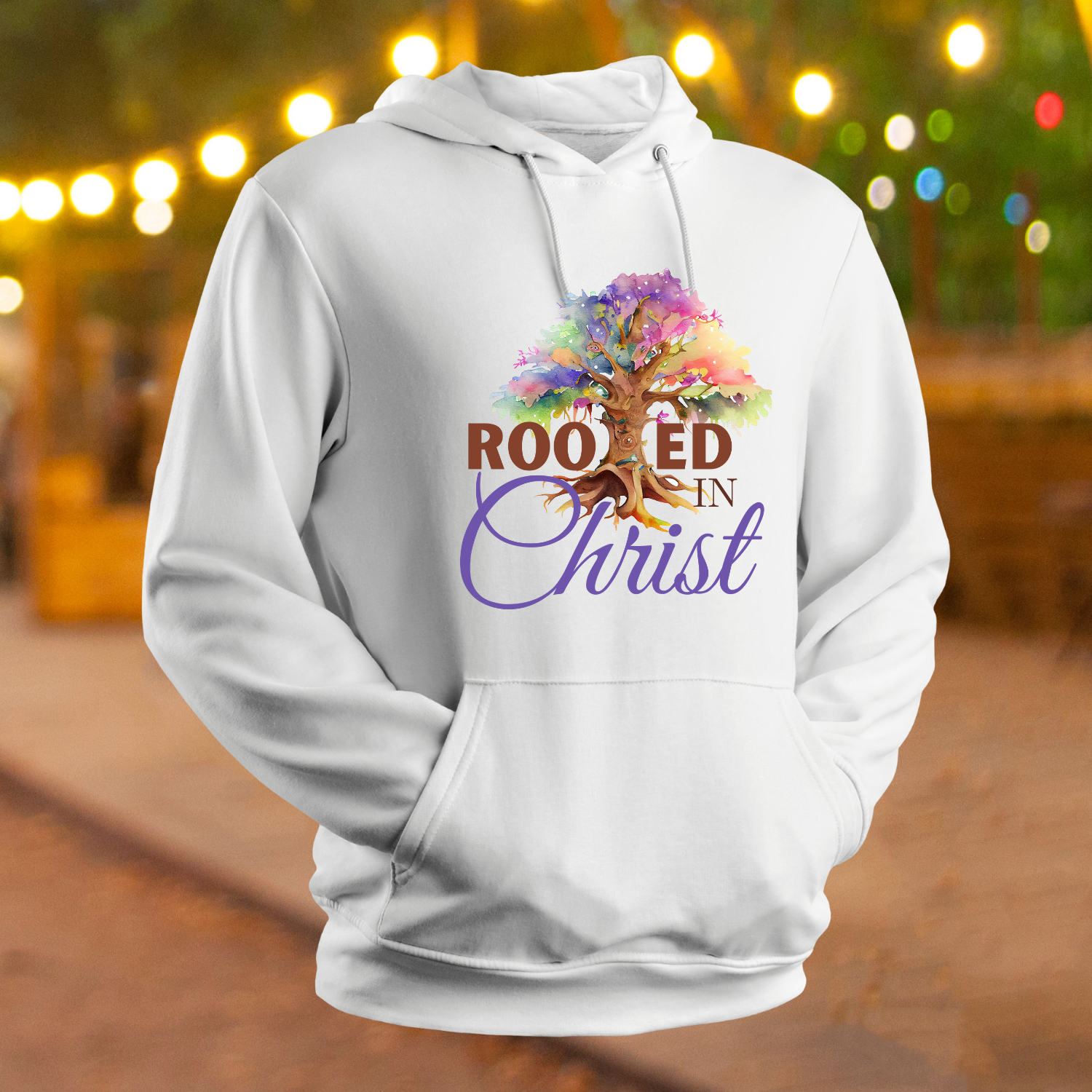 Rooted in Christ - Unisex, Heavy Blend Pullover Hoodie product thumbnail image Rooted in Christ - Unisex, Heavy Blend Pullover Hoodie product thumbnail image