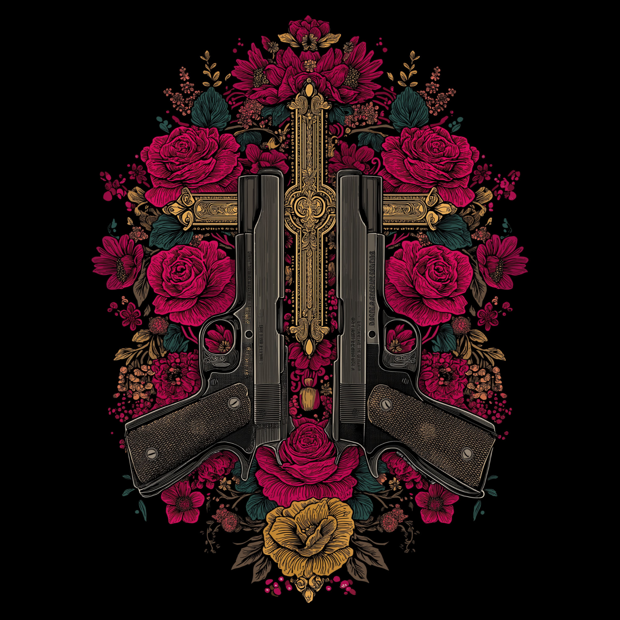 Sacré-Cœur 905, a rebellious sophistication - Unisex T-shirt with baroque design product thumbnail image