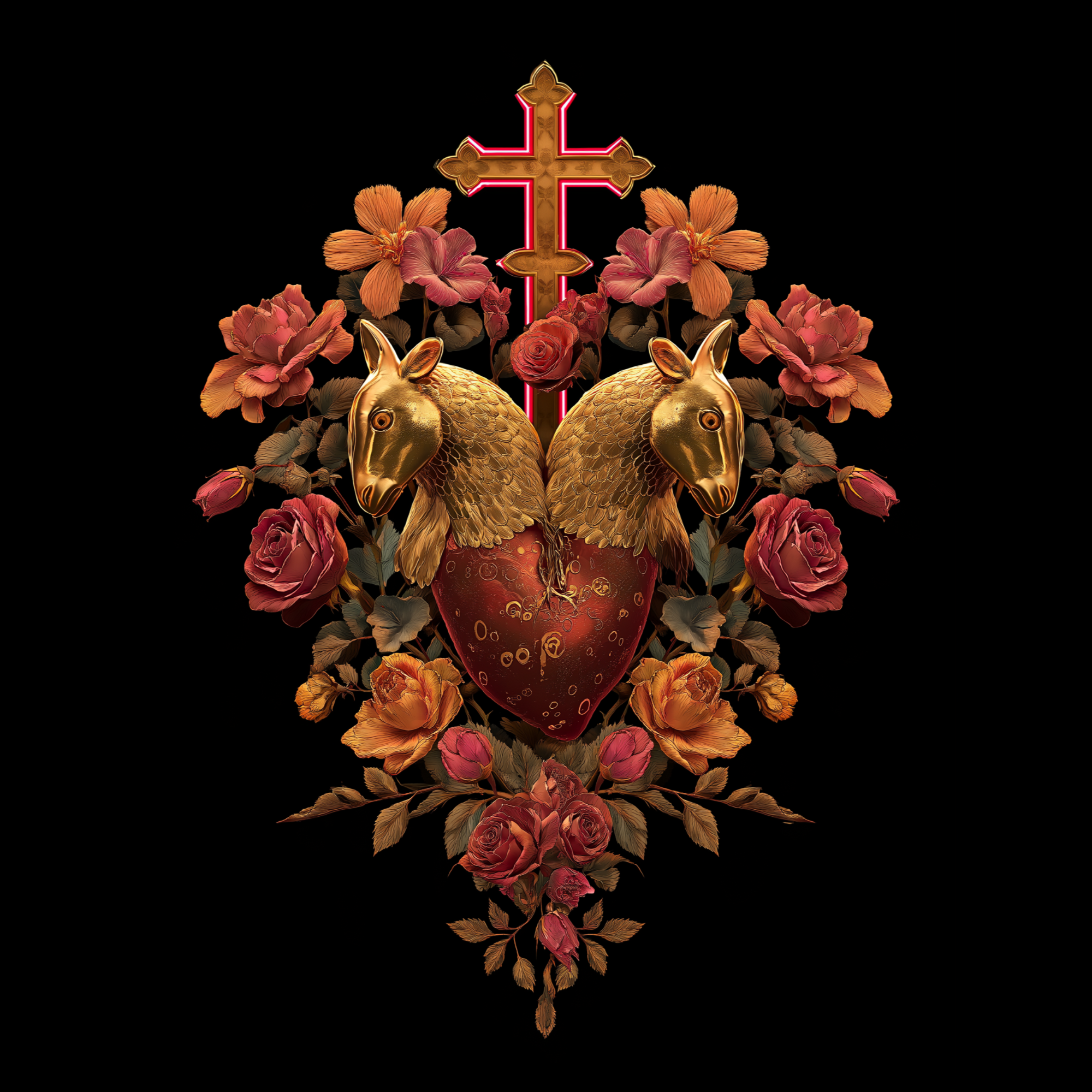 Sacré-Cœur 903, a rebellious sophistication - Unisex T-shirt with baroque design product thumbnail image Sacré-Cœur 903, a rebellious sophistication - Unisex T-shirt with baroque design product thumbnail image