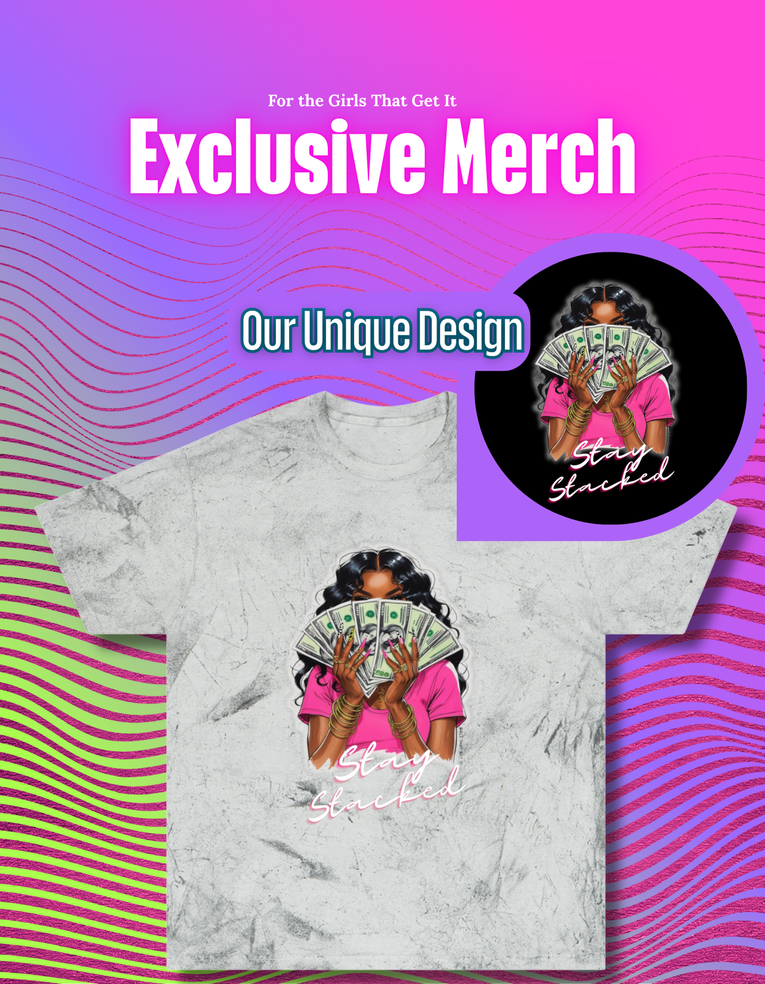 Stay Stacked Tee — Girls That Get It Exclusive product thumbnail image