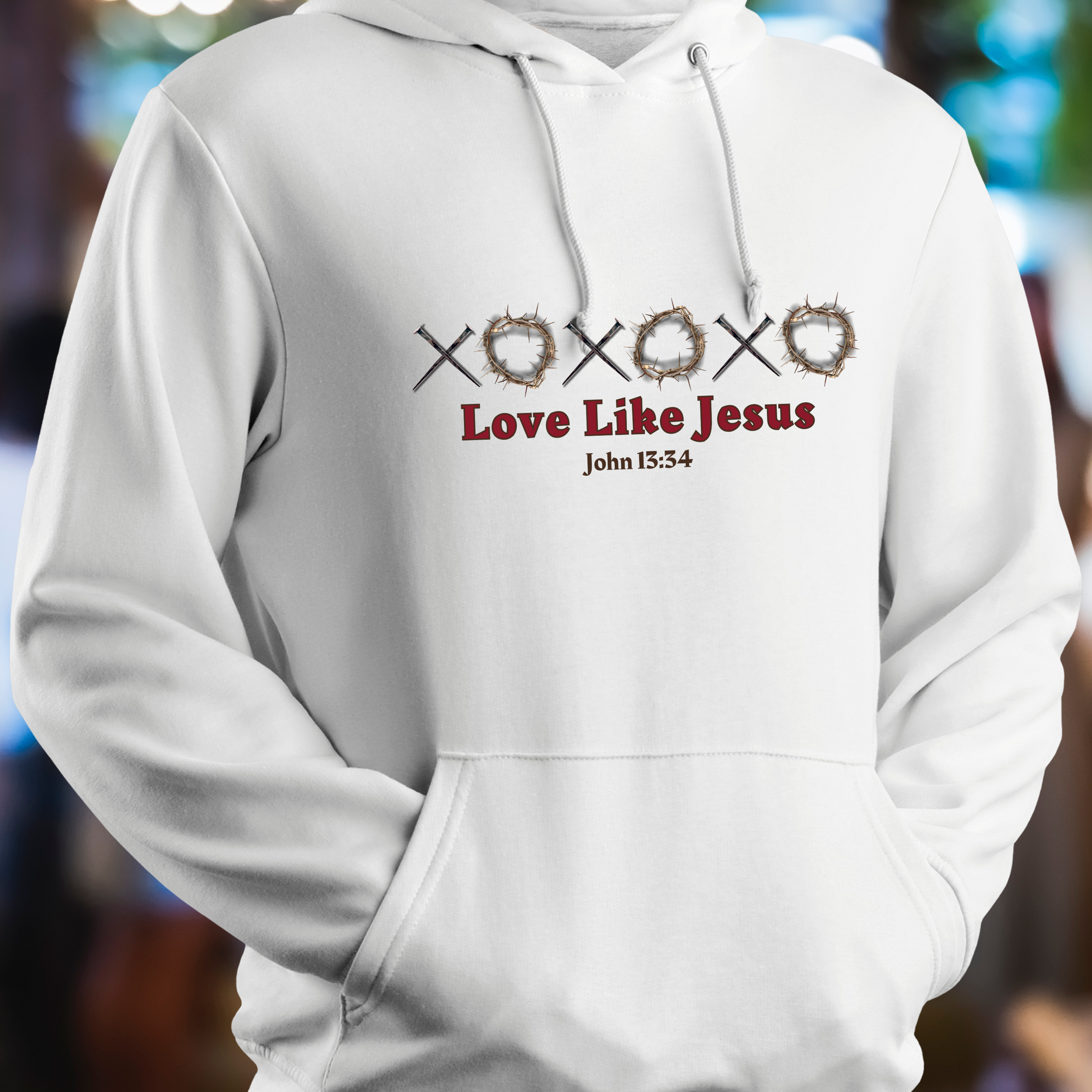 Love Like Jesus - Unisex, Heavy Blend Pullover Hoodie product thumbnail image Love Like Jesus - Unisex, Heavy Blend Pullover Hoodie product thumbnail image