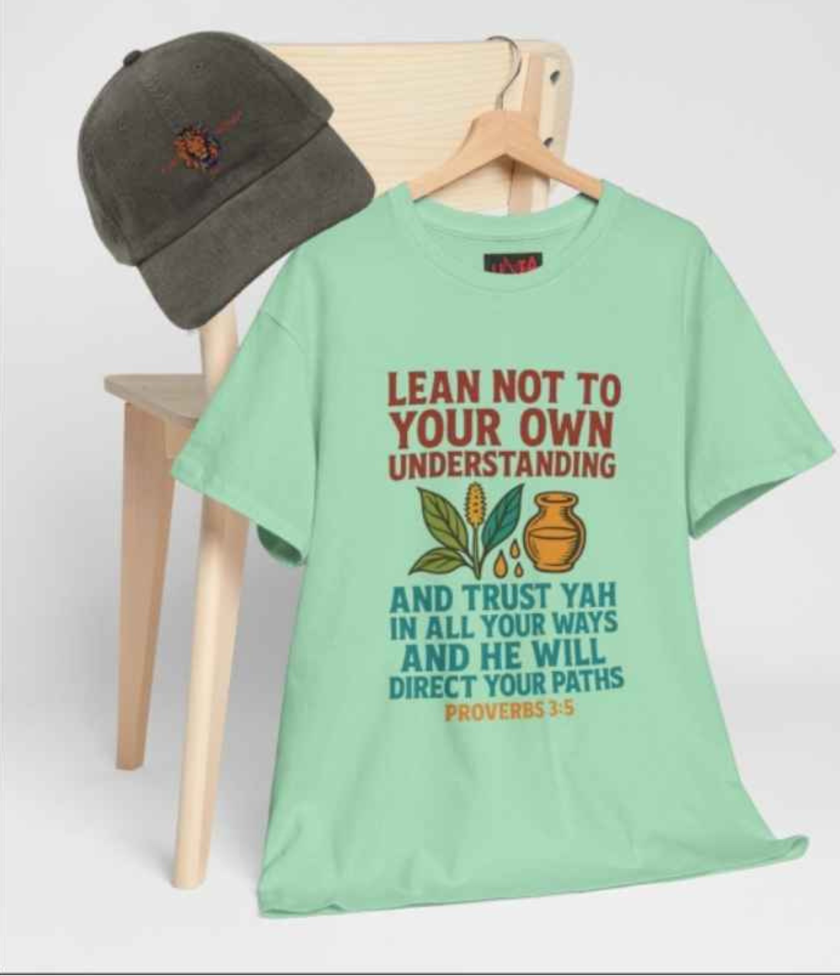 Faith Inspired Unisex Tee - Proverbs 3:5 Tee For Believers Of The Way product thumbnail image Faith Inspired Unisex Tee - Proverbs 3:5 Tee For Believers Of The Way product thumbnail image