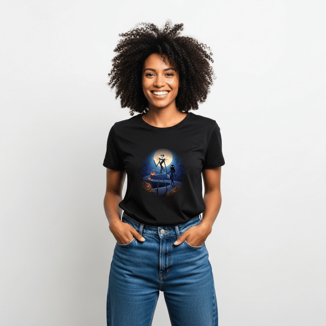 Creepin’ It Chic: Nightmare Before Christmas V-Neck Tee Creepin’ It Chic: Nightmare Before Christmas V-Neck Tee