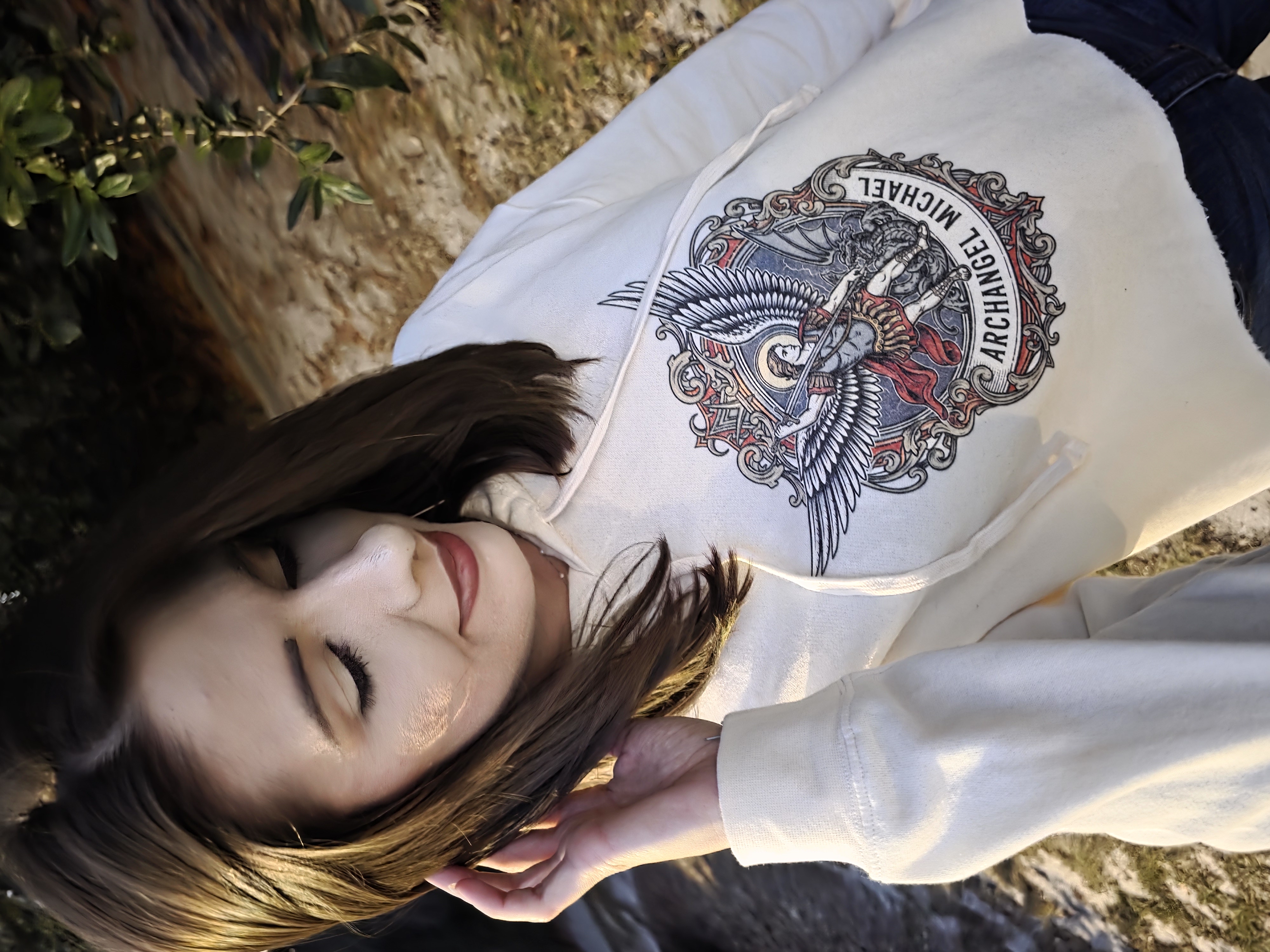 The Archangel Michael Crop Hoodie product thumbnail image The Archangel Michael Crop Hoodie product thumbnail image