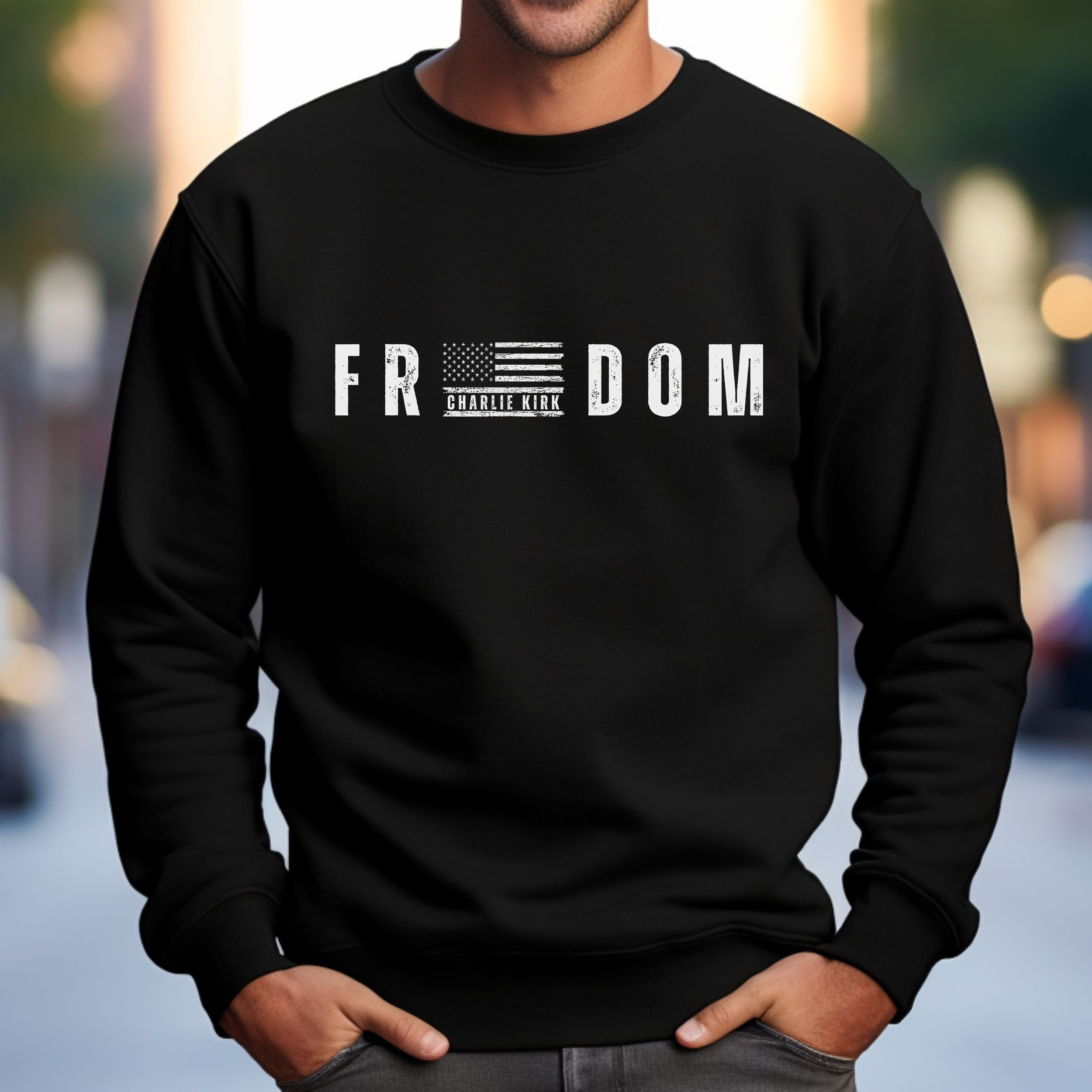 Freedom Flag Charlie Kirk Sweatshirt 