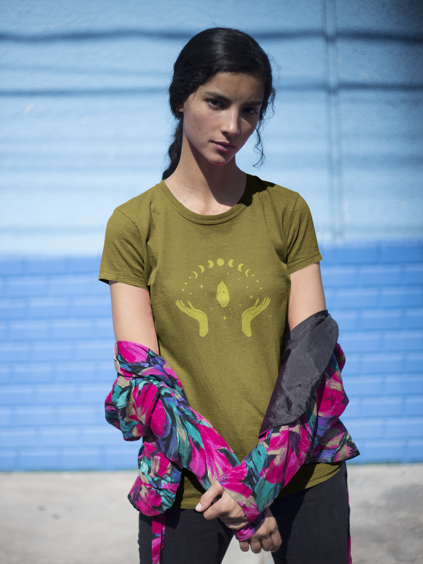 Celestial Hands Unisex Tee - Astrology T-Shirt, Moon Phases Graphic Tee, Spiritual Gift, Zodiac Apparel, Unique Astrology Top product thumbnail image Celestial Hands Unisex Tee - Astrology T-Shirt, Moon Phases Graphic Tee, Spiritual Gift, Zodiac Apparel, Unique Astrology Top product thumbnail image