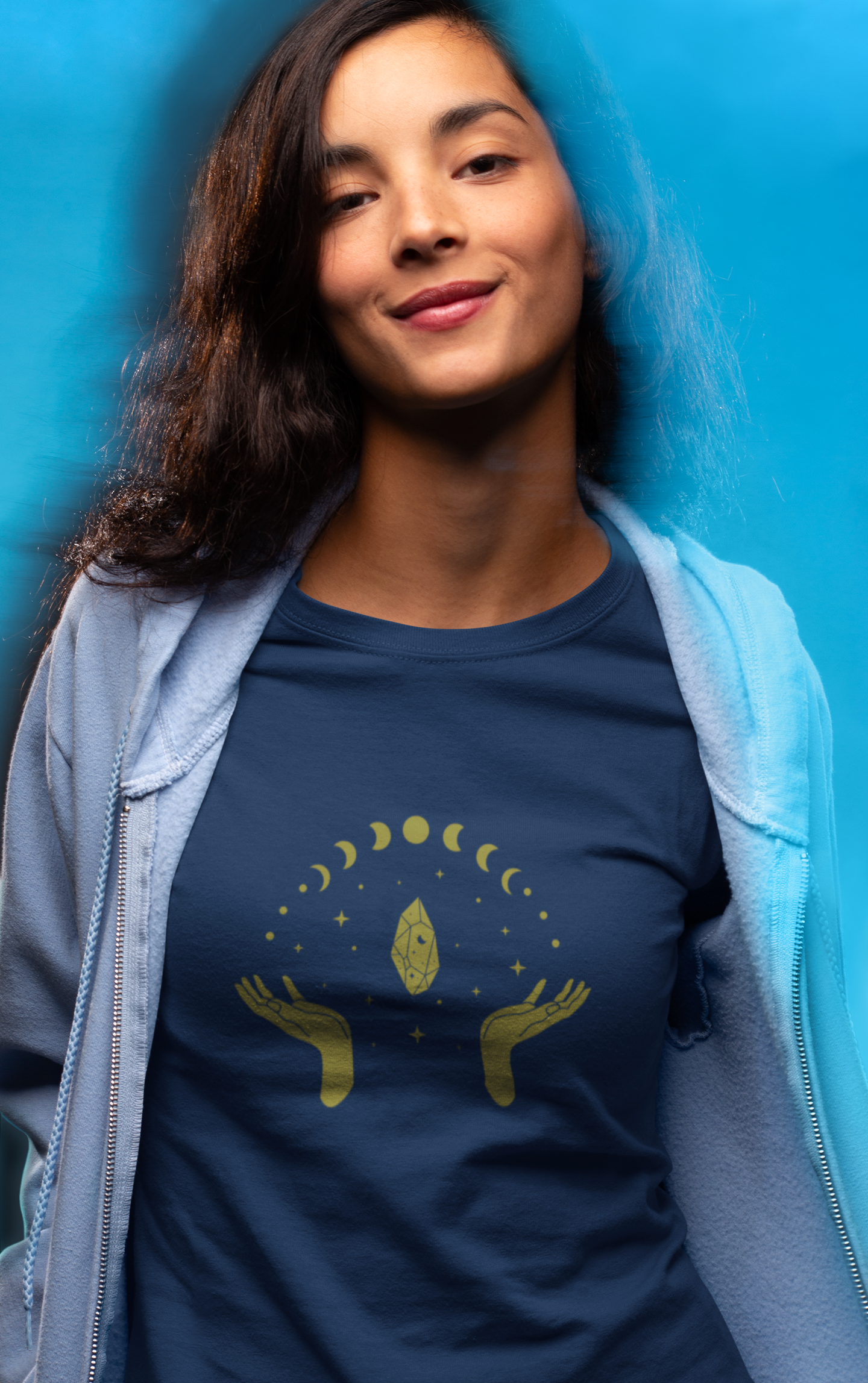 Celestial Hands Unisex Tee - Astrology T-Shirt, Moon Phases Graphic Tee, Spiritual Gift, Zodiac Apparel, Unique Astrology Top product thumbnail image Celestial Hands Unisex Tee - Astrology T-Shirt, Moon Phases Graphic Tee, Spiritual Gift, Zodiac Apparel, Unique Astrology Top product thumbnail image