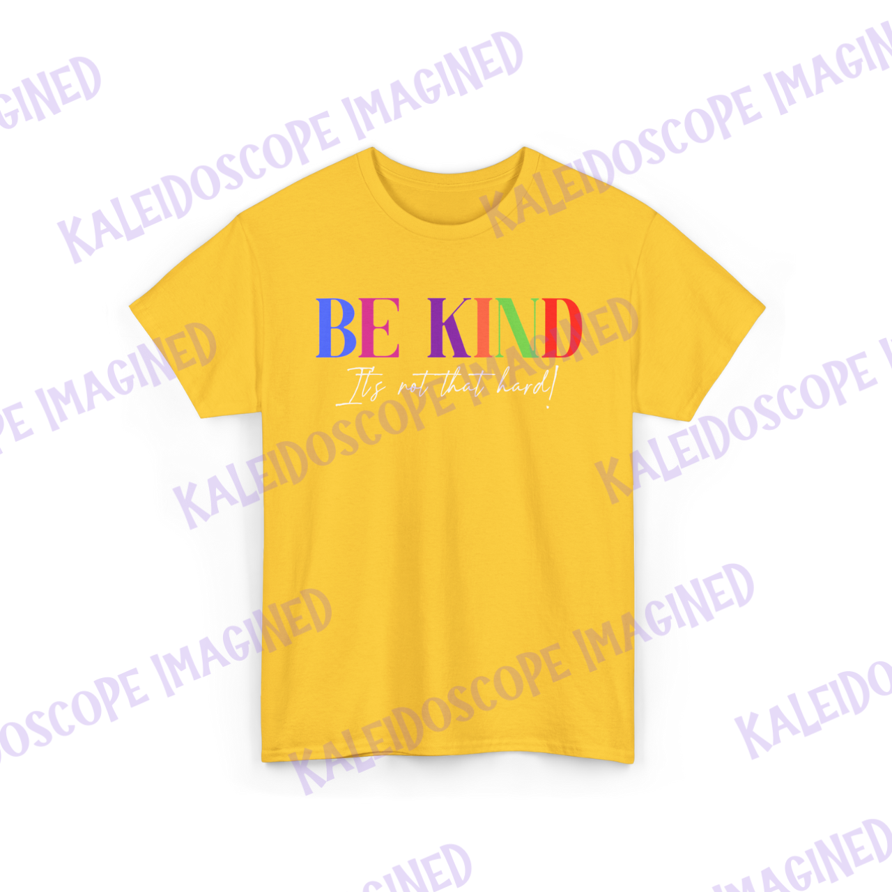 Be Kind Unisex Heavy Cotton Tee - Positive Message T-Shirt, Gift for Friends, Casual Wear, Pride Apparel, Inspirational Clothing