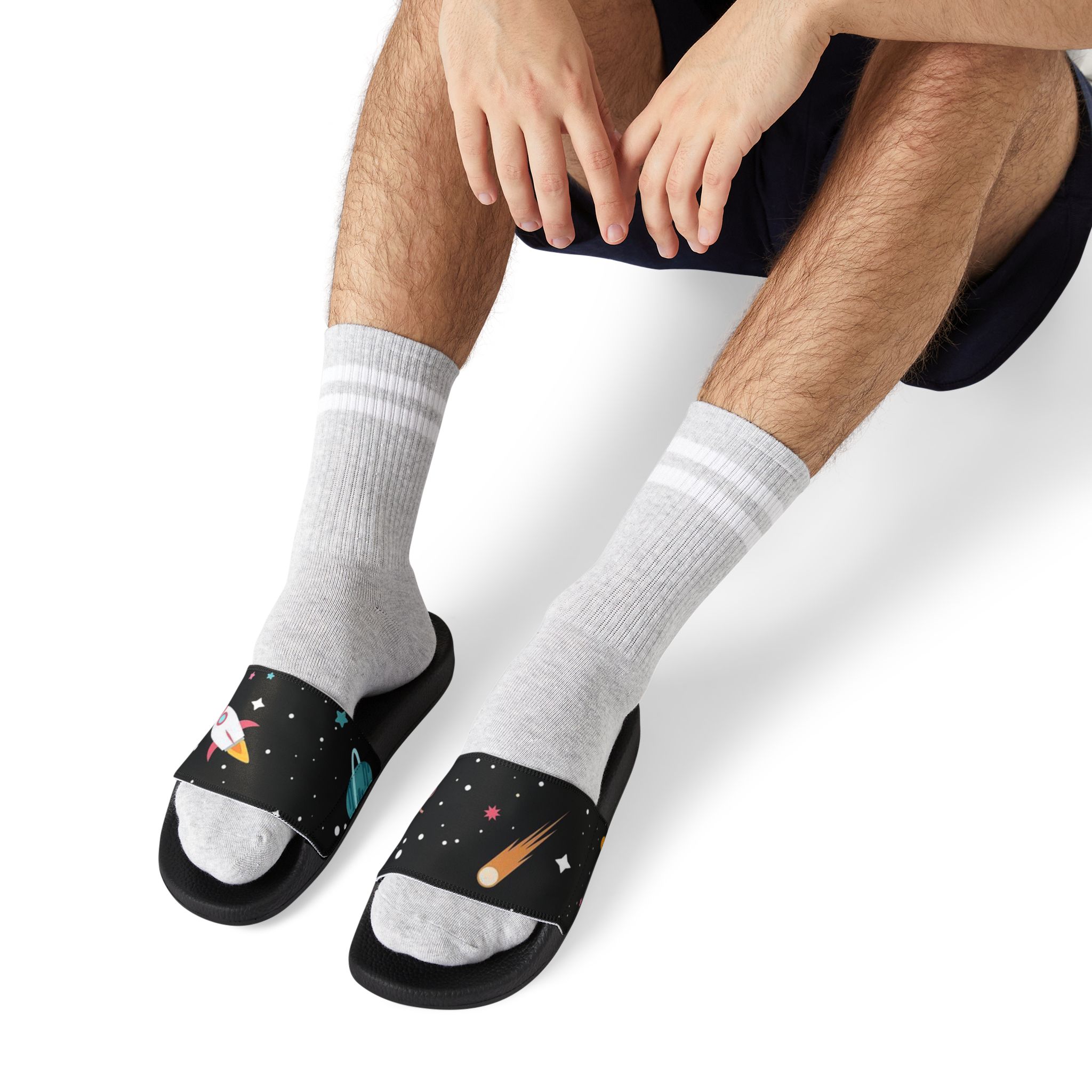 Personalized Men's Casual Sandals, Summer Footwear, Beach Slides, Comfortable Shoes, Stylish Outdoor Sandals for Him product thumbnail image