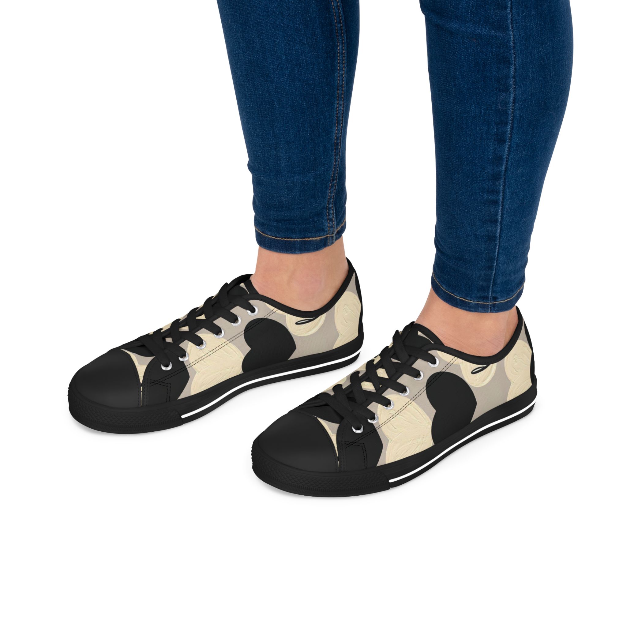 Personalized Women's Low Top Sneakers, Everyday Comfort, Casual Footwear, Trendy Sneakers, Summer, Gift for Her product thumbnail image