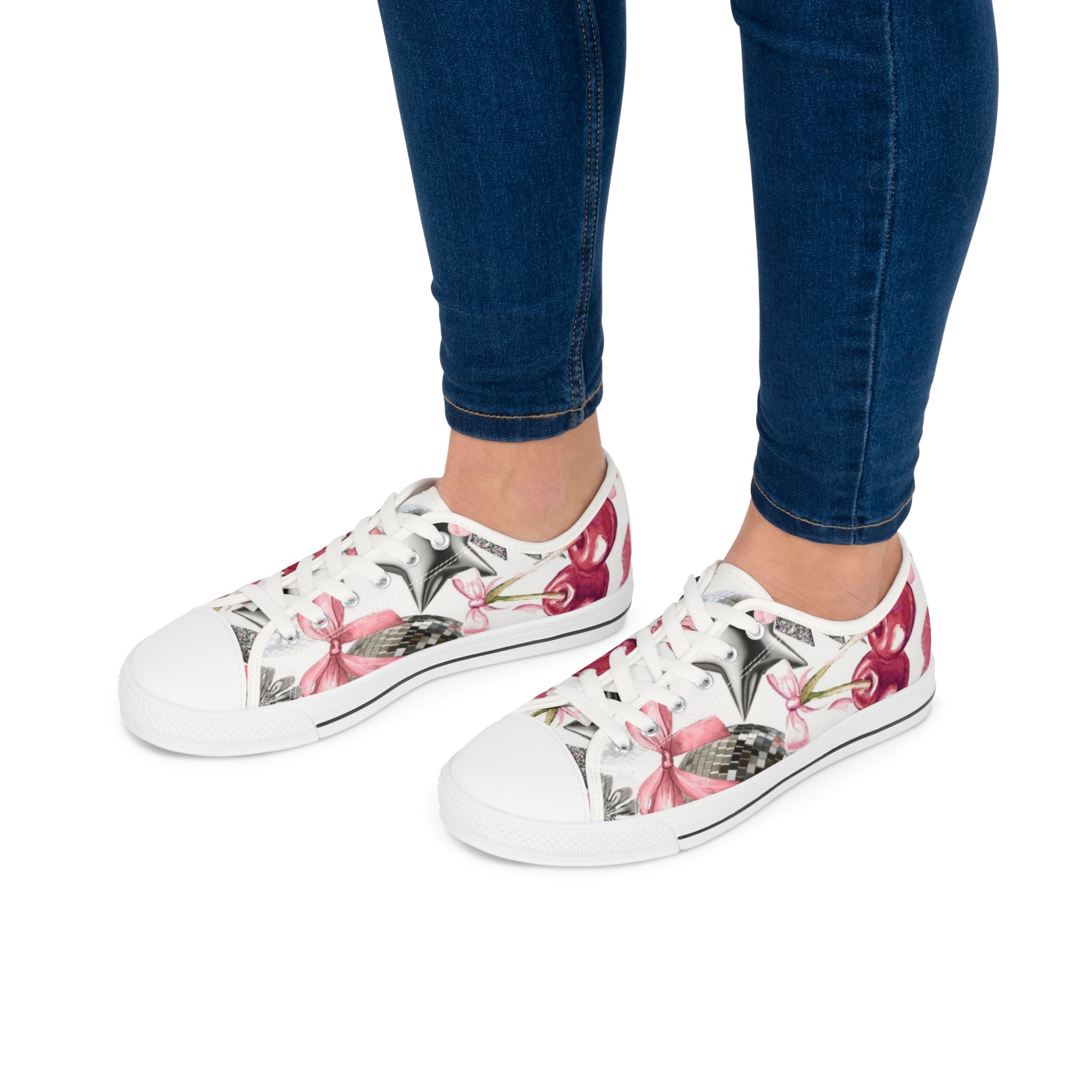 Personalized Women's Low Top Sneakers, Everyday Comfort, Casual Footwear, Trendy Sneakers, Summer, Gift for Her product thumbnail image