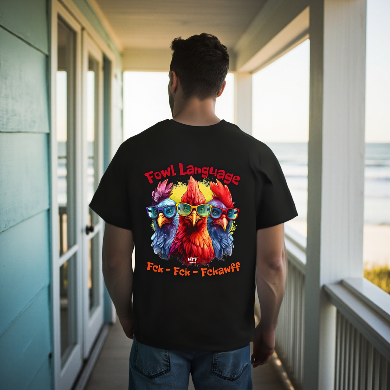 Sarcasm Culture Fowl Language Tee product thumbnail image
