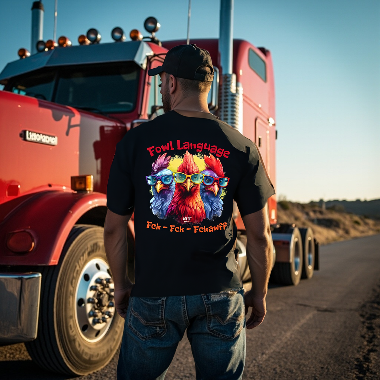 Sarcasm Culture Fowl Language Tee product thumbnail image Sarcasm Culture Fowl Language Tee product thumbnail image