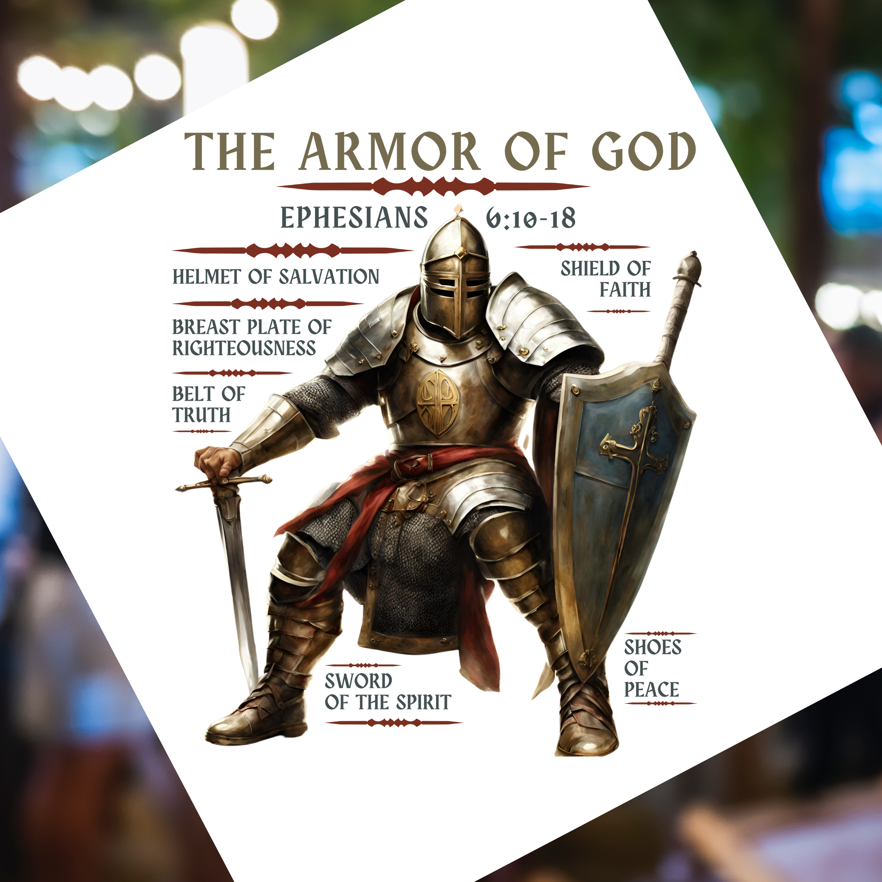 Armor of God - Unisex, Heavy Blend Pullover Hoodie product thumbnail image Armor of God - Unisex, Heavy Blend Pullover Hoodie product thumbnail image