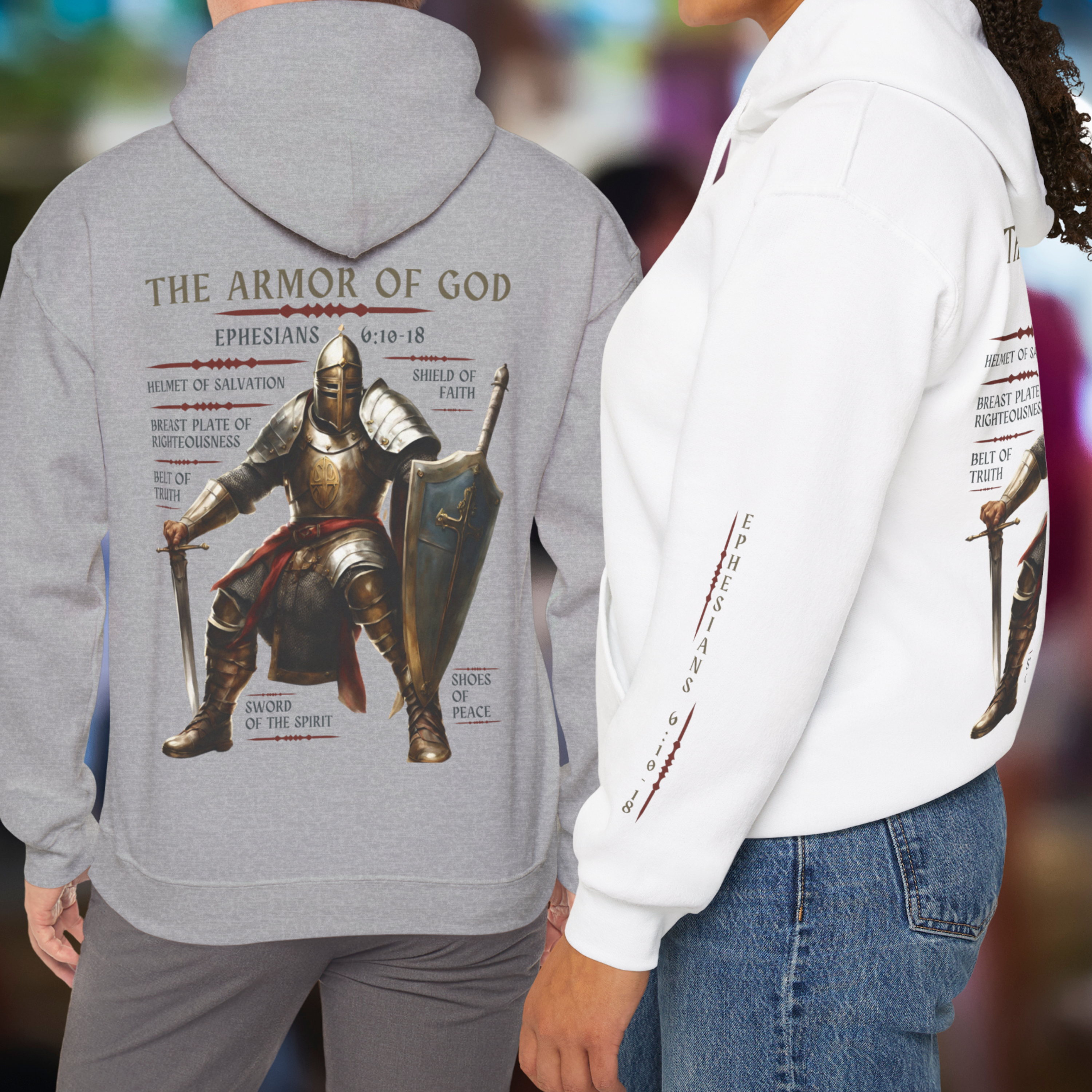 Armor of God - Unisex, Heavy Blend Pullover Hoodie product thumbnail image Armor of God - Unisex, Heavy Blend Pullover Hoodie product thumbnail image
