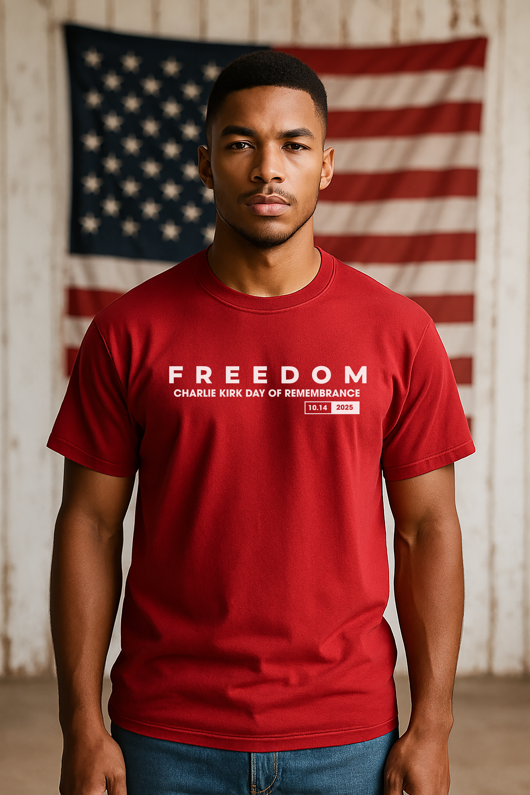 Charlie Kirk Remembrance Day T-Shirt product thumbnail image Charlie Kirk Remembrance Day T-Shirt product thumbnail image