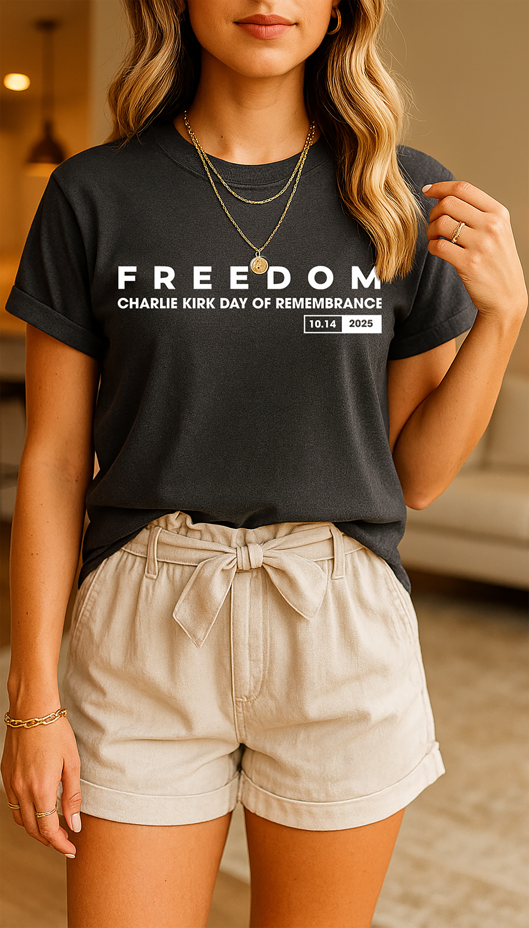 Charlie Kirk Remembrance Day T-Shirt product thumbnail image