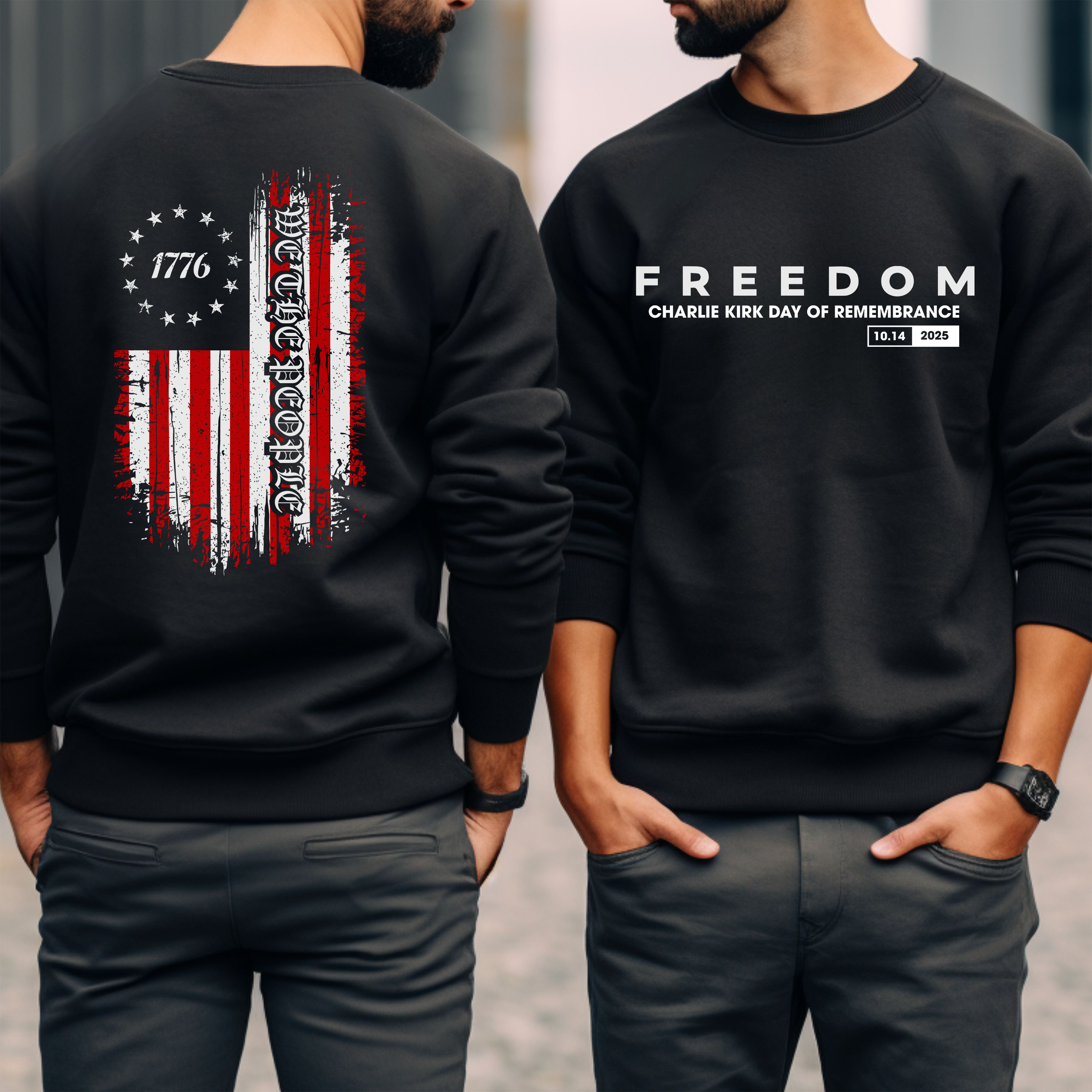 Charlie Kirk Remembrance Day Sweatshirt product thumbnail image Charlie Kirk Remembrance Day Sweatshirt product thumbnail image