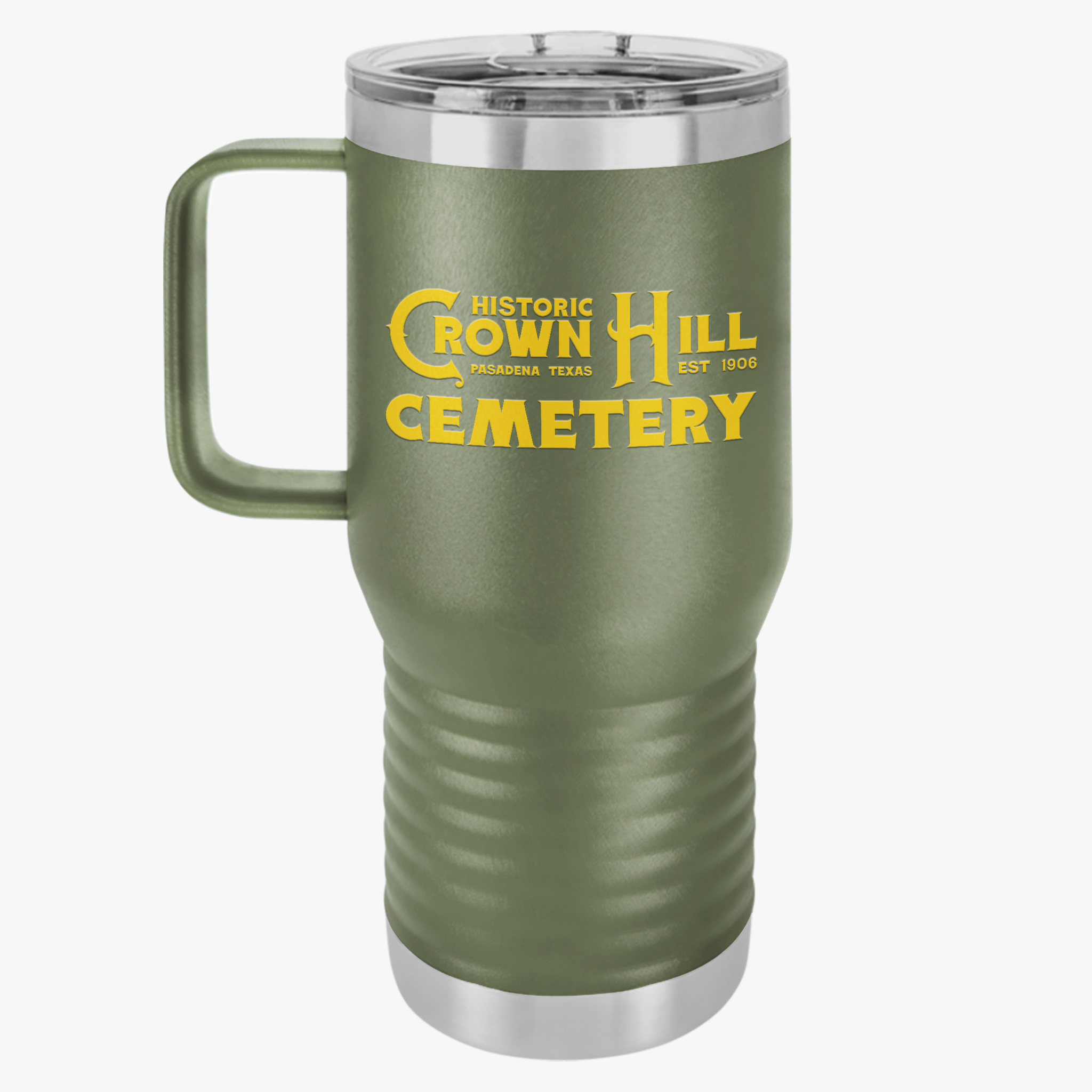 Historic Crown Hill Cemetery Travel Mug - 20oz Adventure Mug, Outdoor Gift, Unique Souvenir, Coffee Lover's Gift, Travel Companion product thumbnail image Historic Crown Hill Cemetery Travel Mug - 20oz Adventure Mug, Outdoor Gift, Unique Souvenir, Coffee Lover's Gift, Travel Companion product thumbnail image