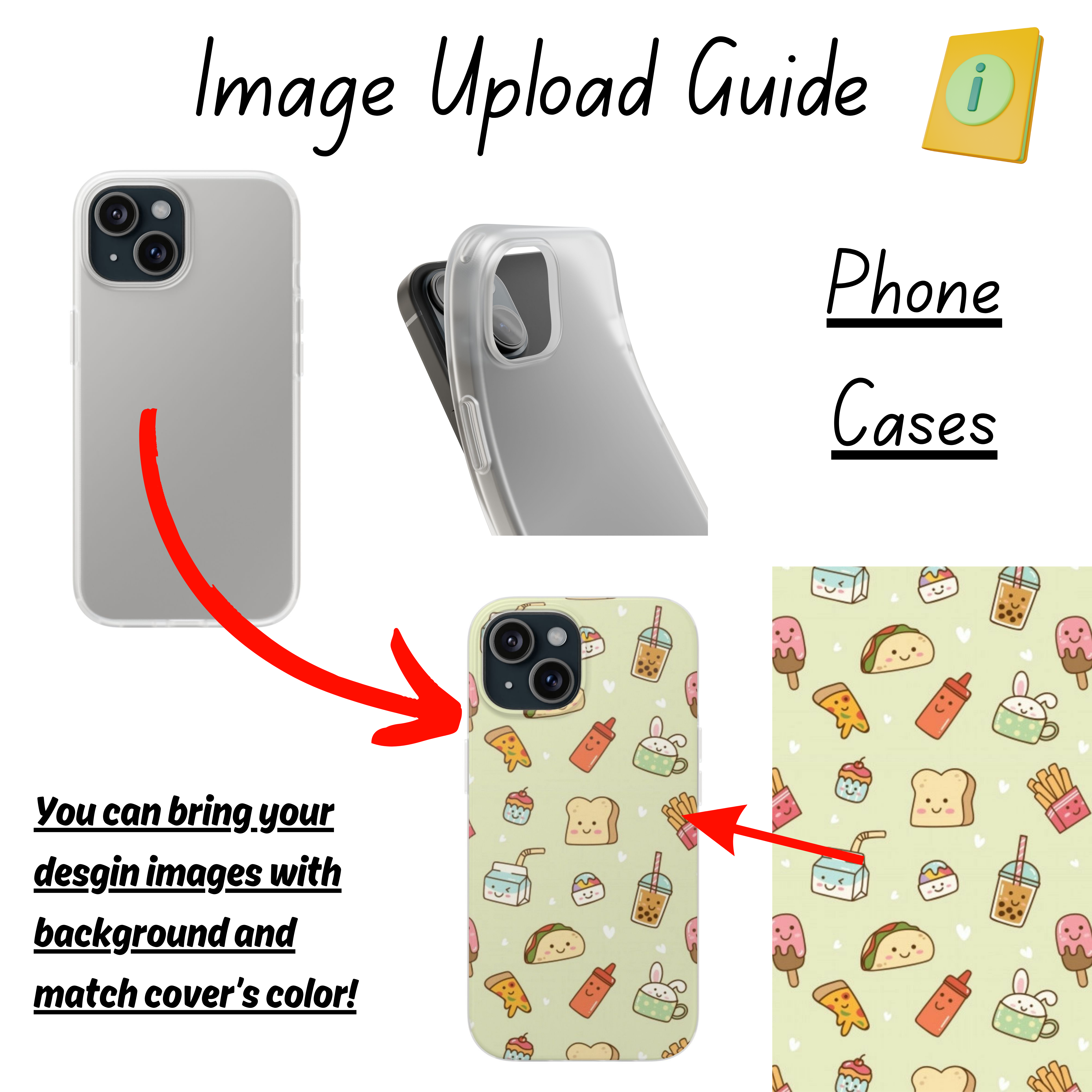 Personalized Semi-Clear Phone Case, Custom Designs, Slim Flexi Cases, Cell Phone Accessory, Gift for All iPhone & Samsung users product thumbnail image Personalized Semi-Clear Phone Case, Custom Designs, Slim Flexi Cases, Cell Phone Accessory, Gift for All iPhone & Samsung users product thumbnail image