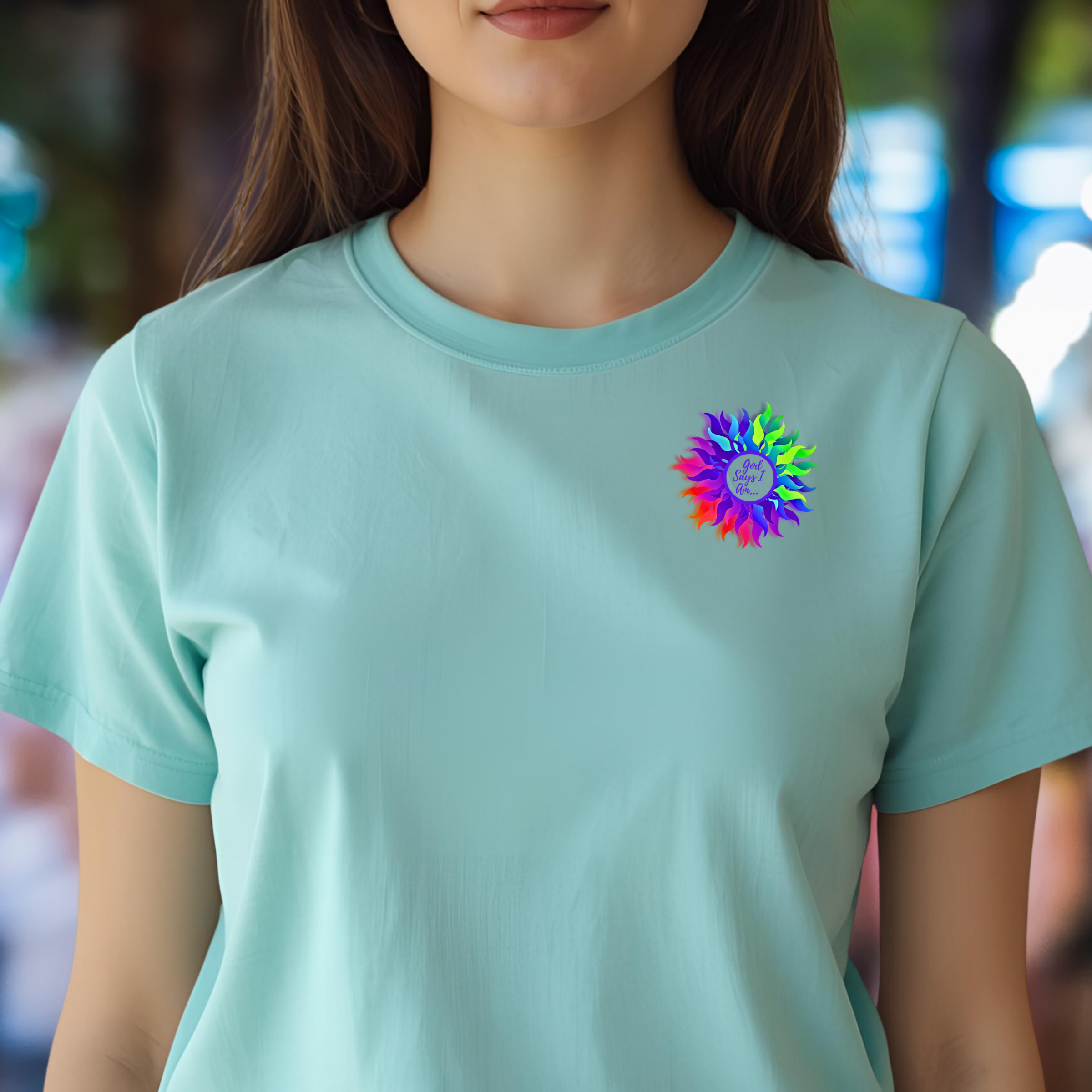 God Says I Am - Crew Neck Unisex T-shirt product thumbnail image