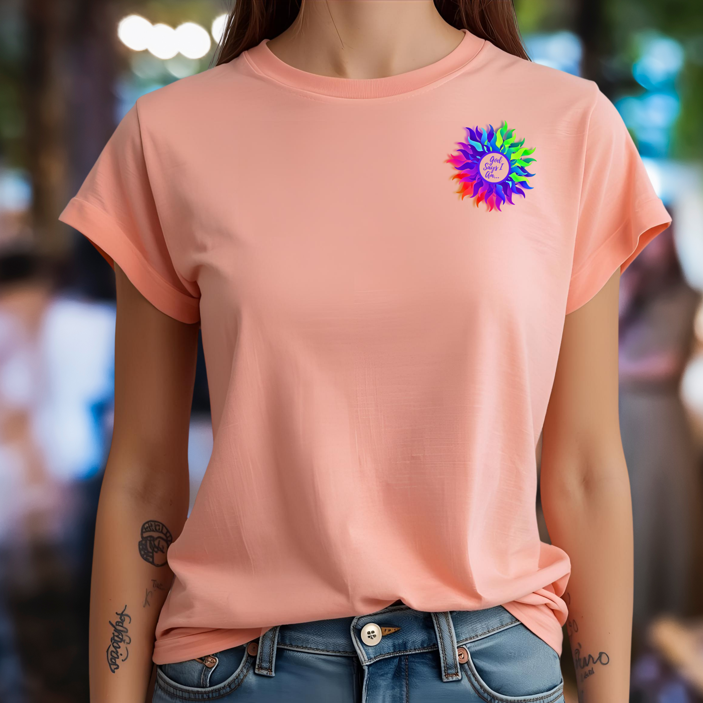 God Says I Am - Crew Neck Unisex T-shirt product thumbnail image