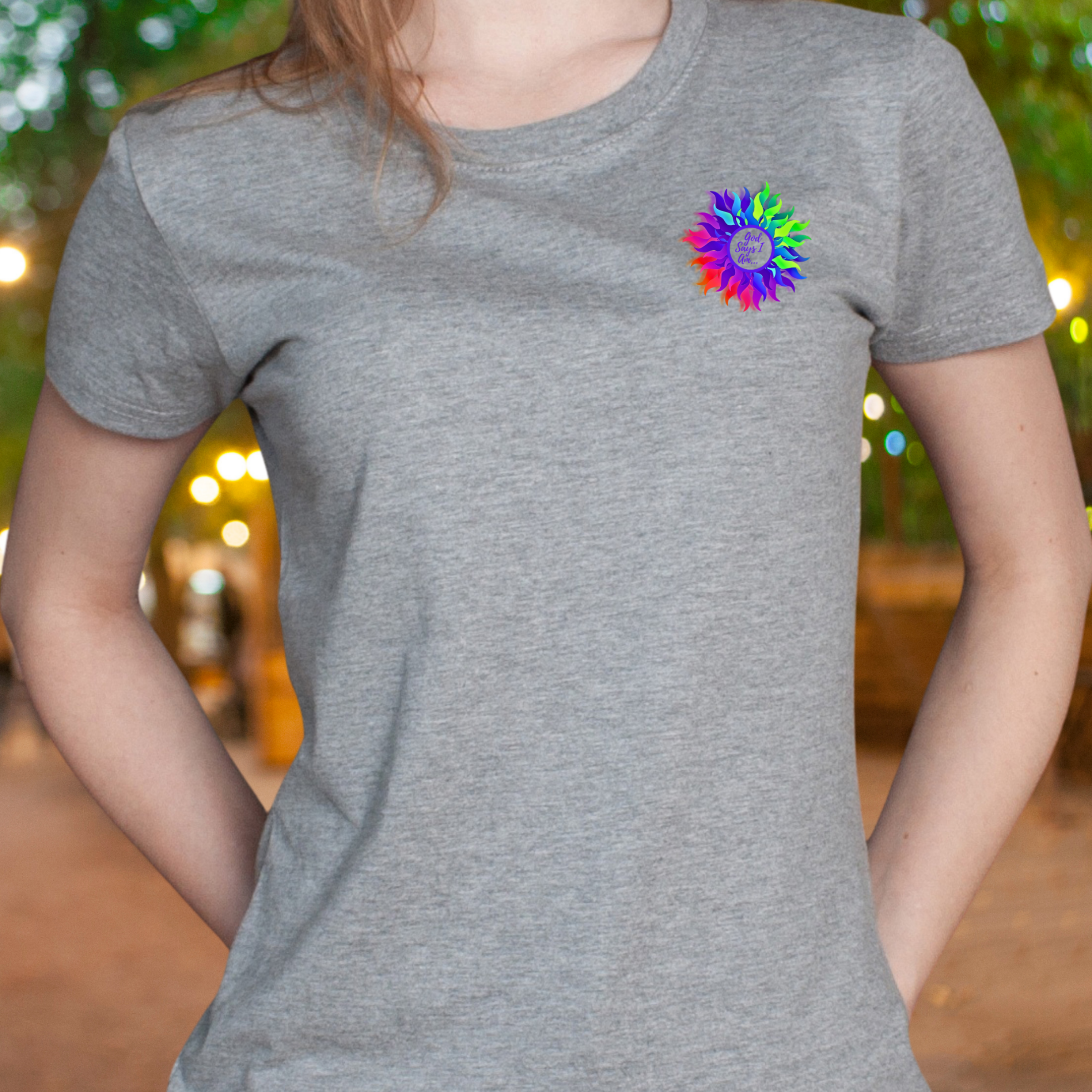 God Says I Am - Crew Neck Unisex T-shirt product thumbnail image God Says I Am - Crew Neck Unisex T-shirt product thumbnail image