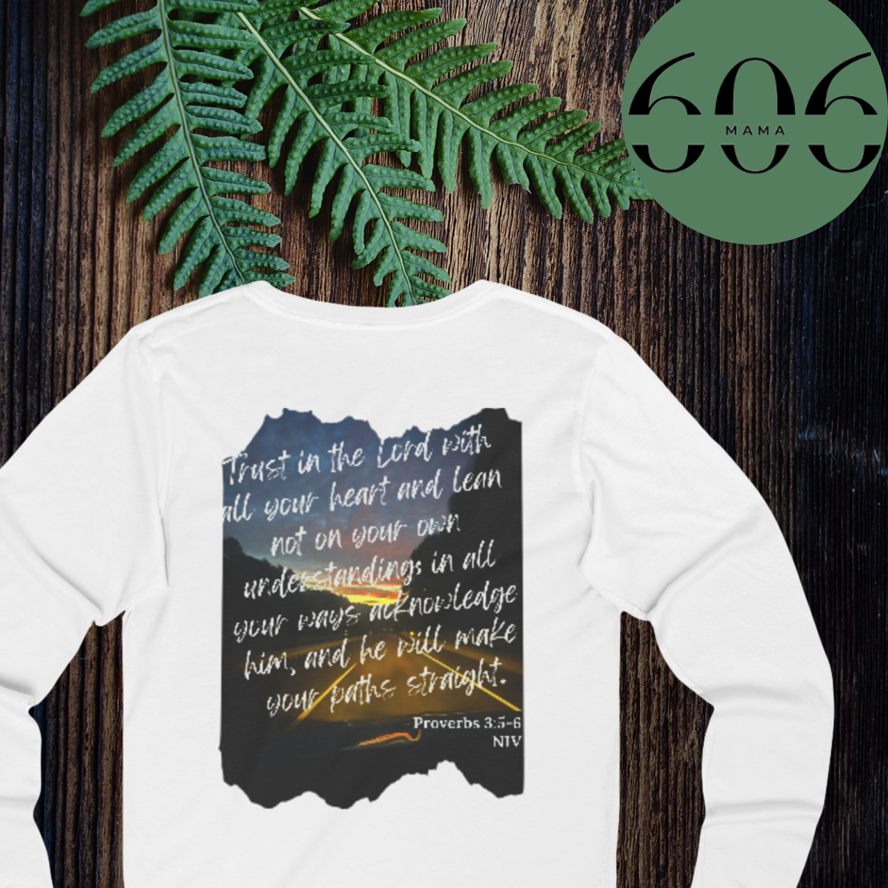 100% Cotton Inspirational Long Sleeve Tee, Motivational Quote, Everyday Wear, Perfect Gift, Faith Celebrations product thumbnail image