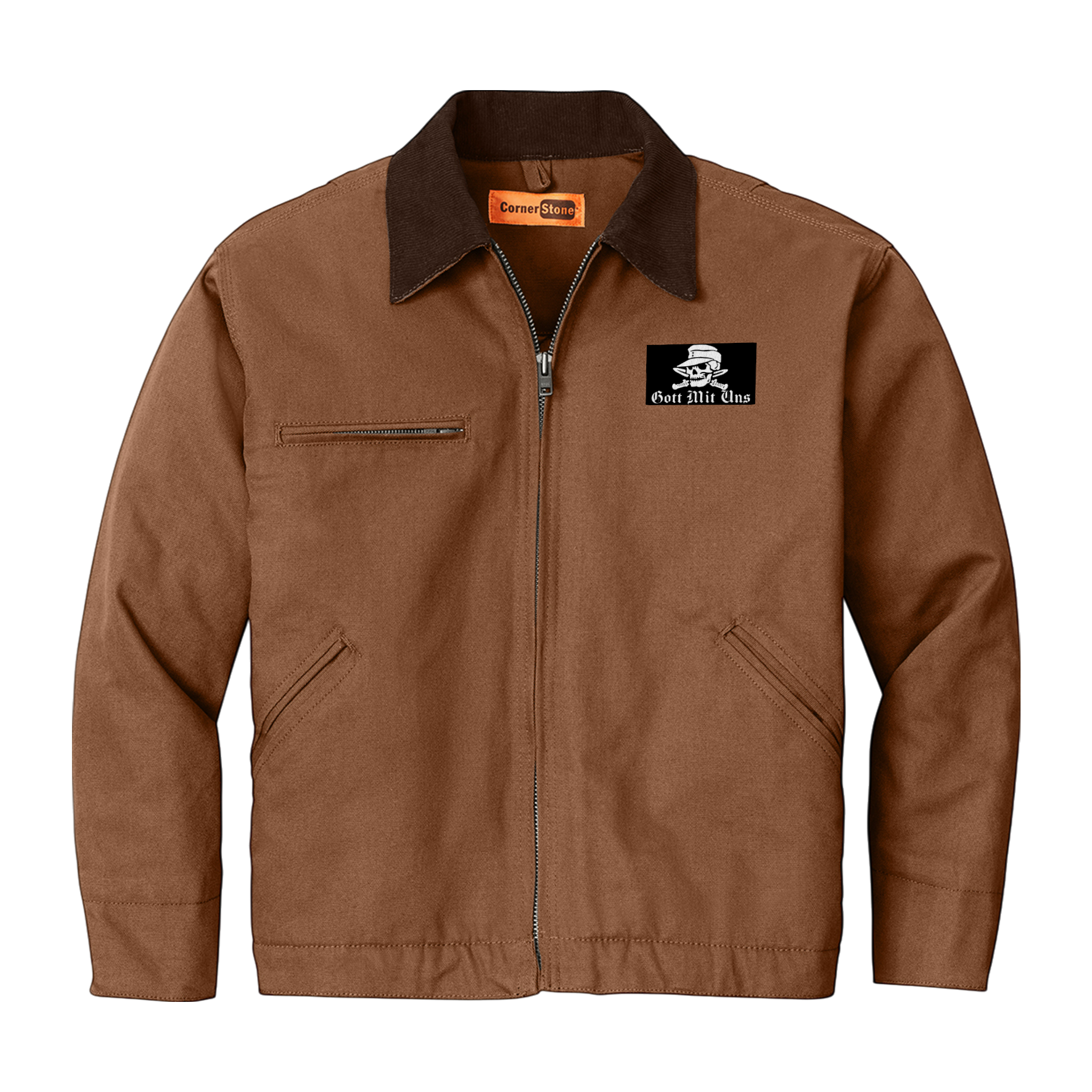 Stylish Unisex Work Jacket, Durable Duck Cloth Jacket, Custom Embroidered Outerwear, Perfect for Fall Work Wear, Gift for Him or Her product thumbnail image