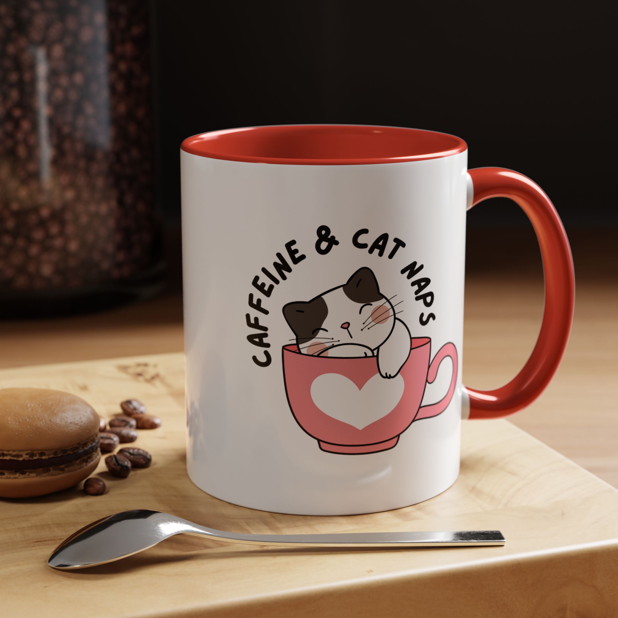 Cute Cat Coffee Mug for Cat Lovers, Caffeine & Cats, Caffeine & Cat Naps, Coffee Lover, Gift for Pet Owners, , Cat-Themed Gift product thumbnail image Cute Cat Coffee Mug for Cat Lovers, Caffeine & Cats, Caffeine & Cat Naps, Coffee Lover, Gift for Pet Owners, , Cat-Themed Gift product thumbnail image