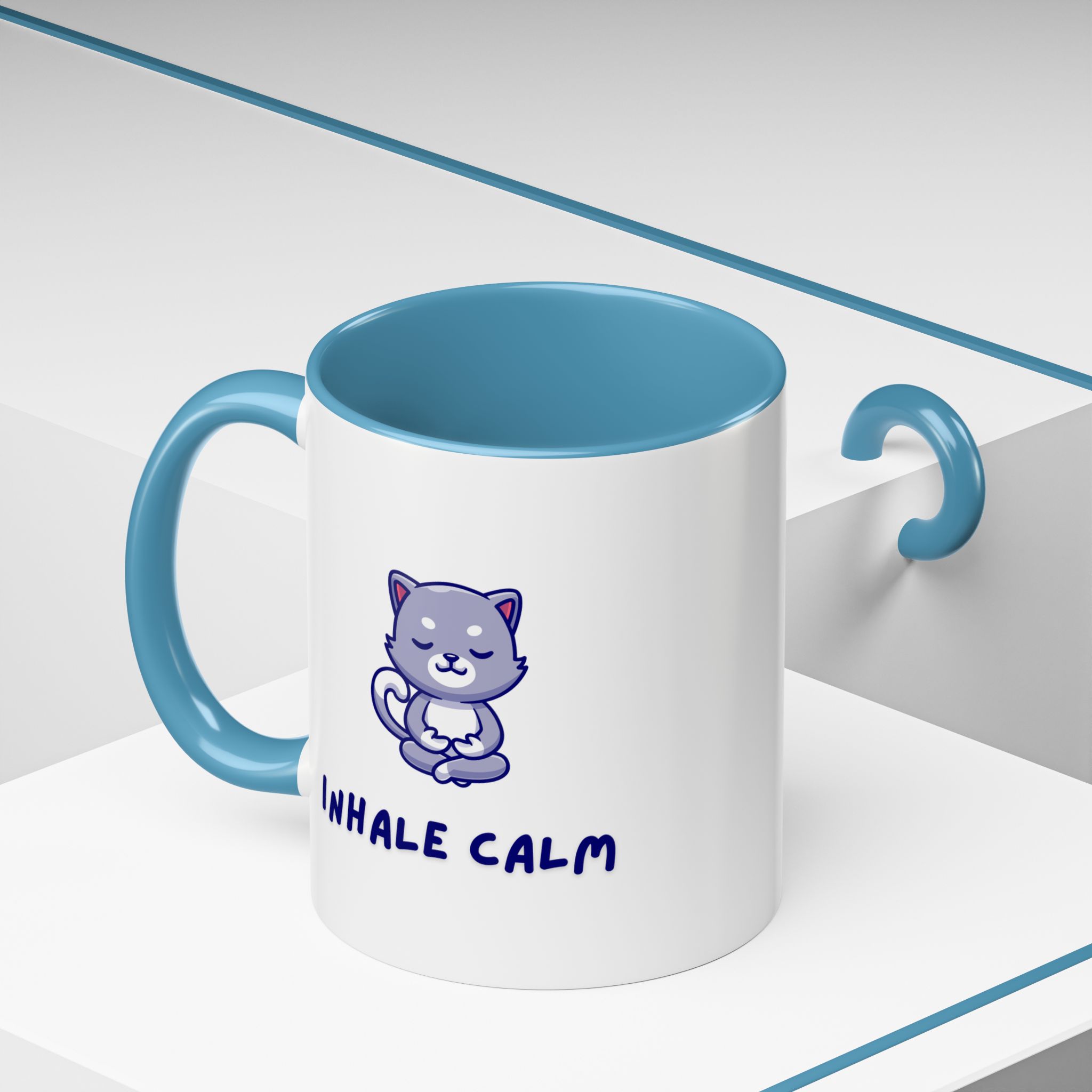 Cat-Themed Coffee Mug, Exhale Meow Mug, Relaxing Cat Mug, Cute Cat Gift, Yoga Cat Coffee Cup, Cat Lover Gift product thumbnail image Cat-Themed Coffee Mug, Exhale Meow Mug, Relaxing Cat Mug, Cute Cat Gift, Yoga Cat Coffee Cup, Cat Lover Gift product thumbnail image