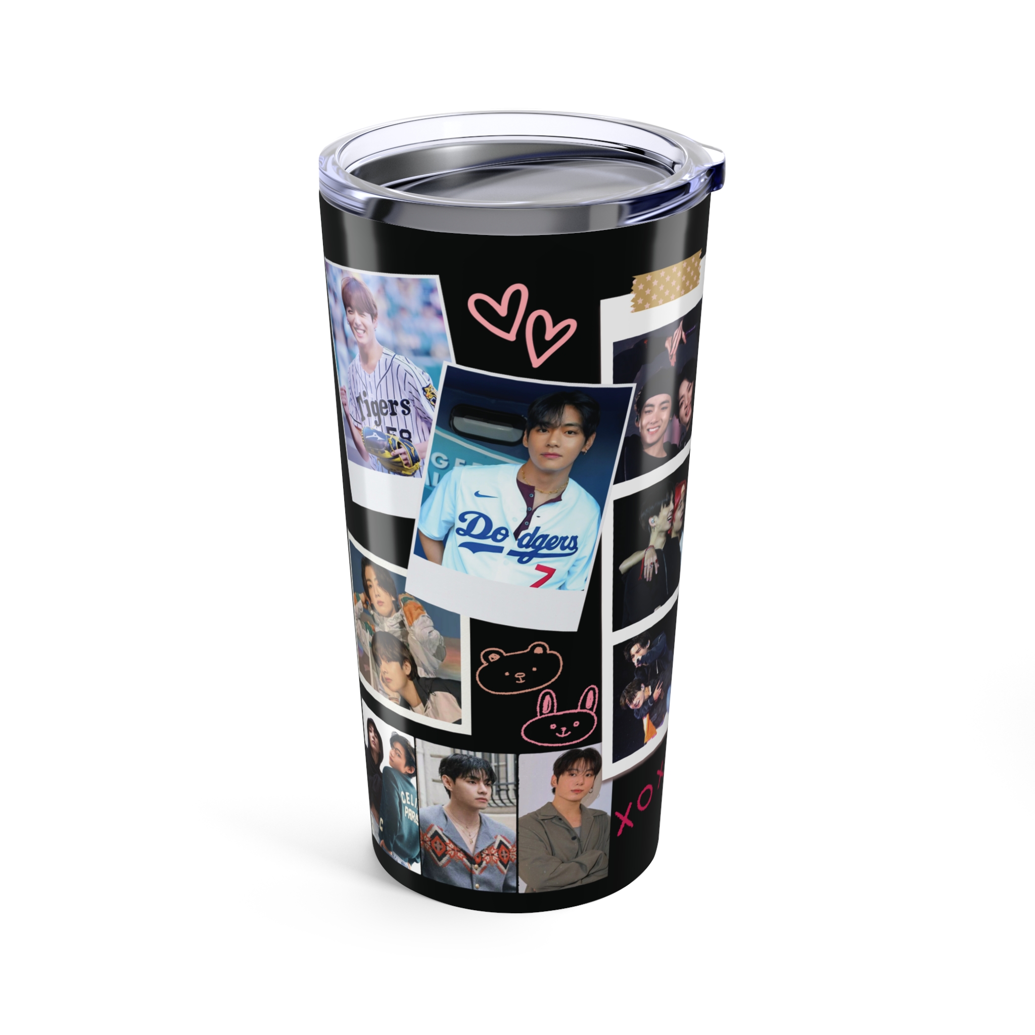 Taekook 20oz Stainless Steel Tumbler with lid product thumbnail image Taekook 20oz Stainless Steel Tumbler with lid product thumbnail image