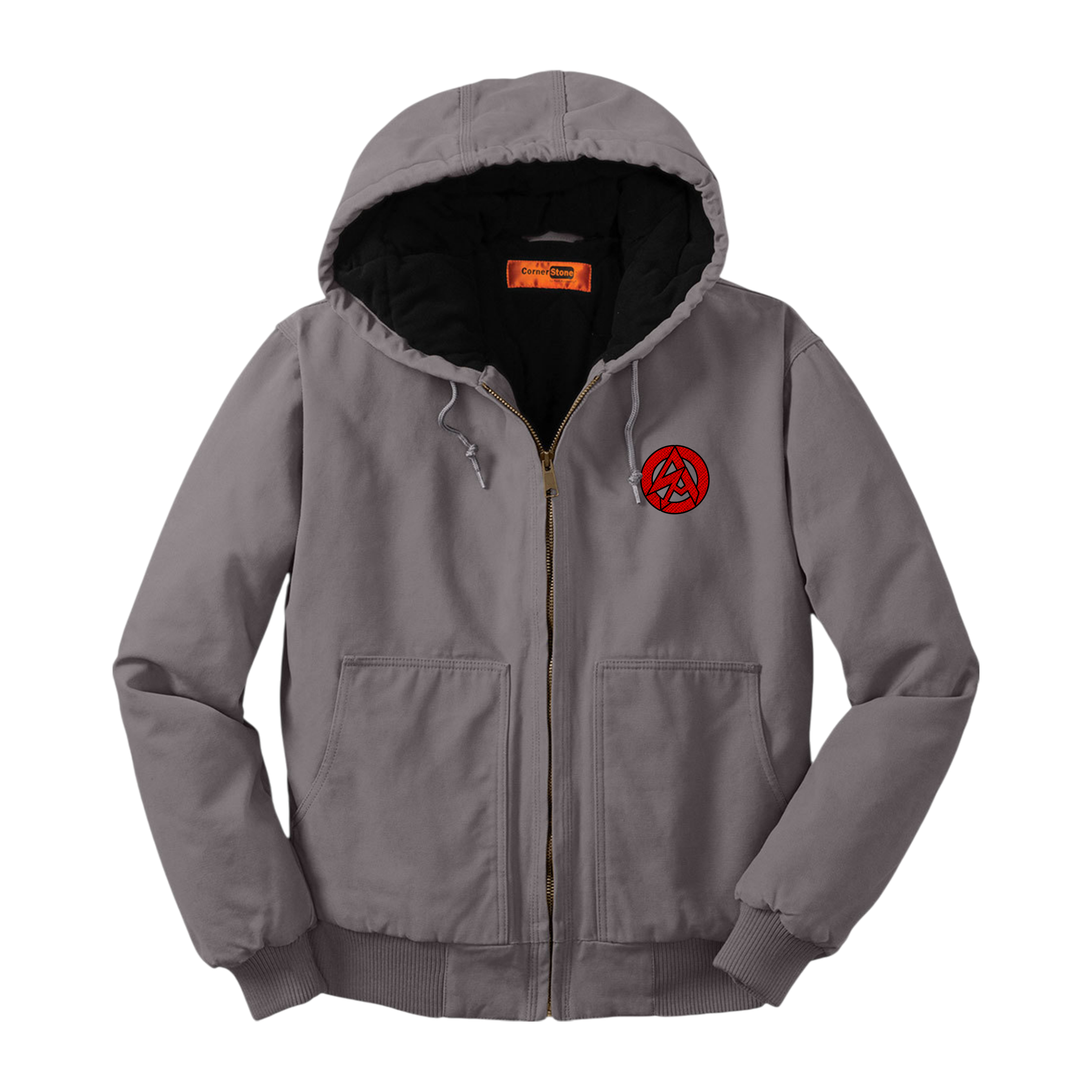Durable Work Jacket for Men, Heavy-Duty Hoodie, Stylish and Functional Hooded Jacket, Embroidered Workwear, Perfect for Outdoor Tasks, [...] product thumbnail image