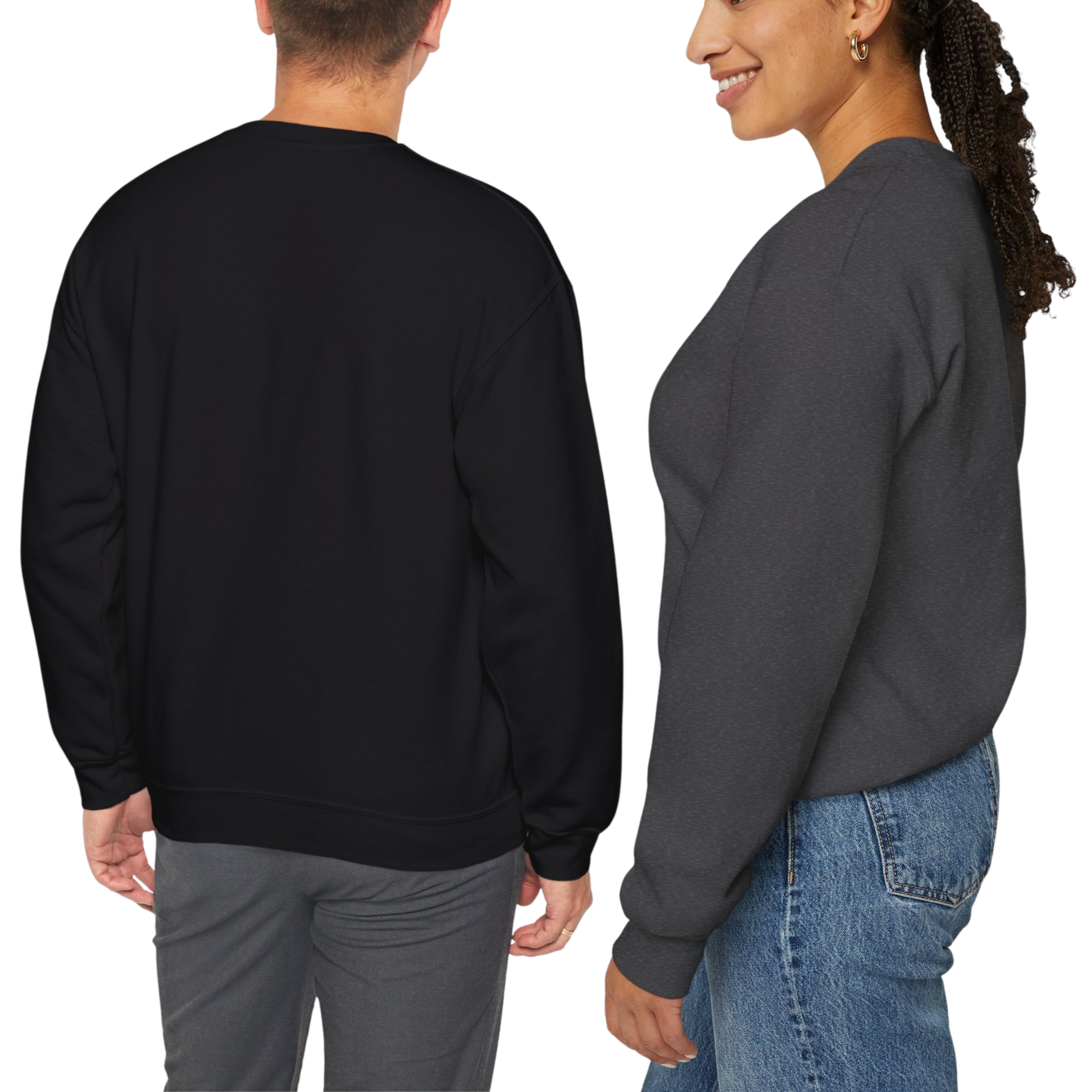 Halloween Sweatshirt Orange Bats Crewneck, Gothic Lunar Whispers Distressed, limited edition 50 per color product thumbnail image