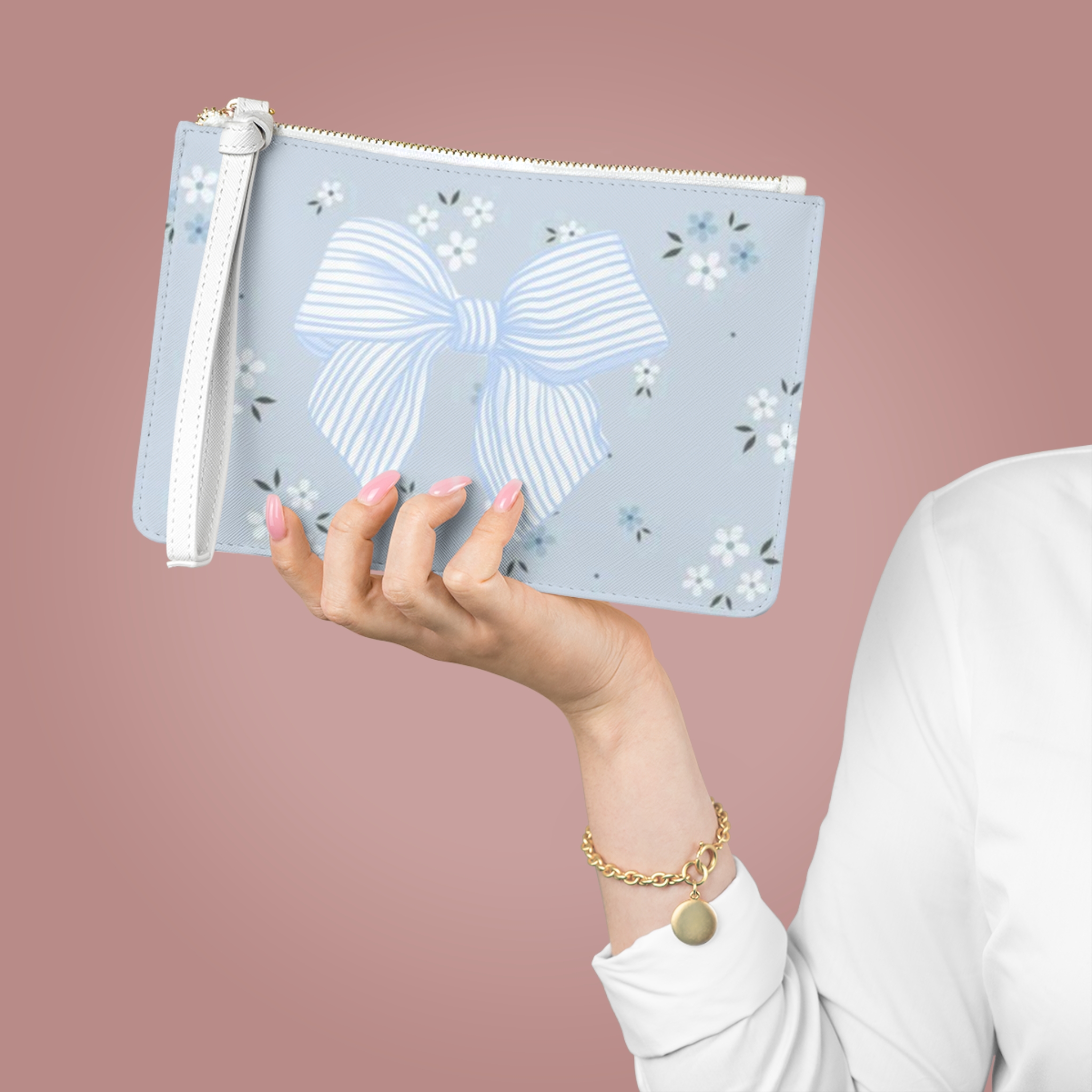 Personalized Clutch Bag, Makeup Organizer, Aesthetic Fashion, Travel Accessory, Mini Purse, Birthdays, Anniversaries, Weddings Gifts for Her product thumbnail image