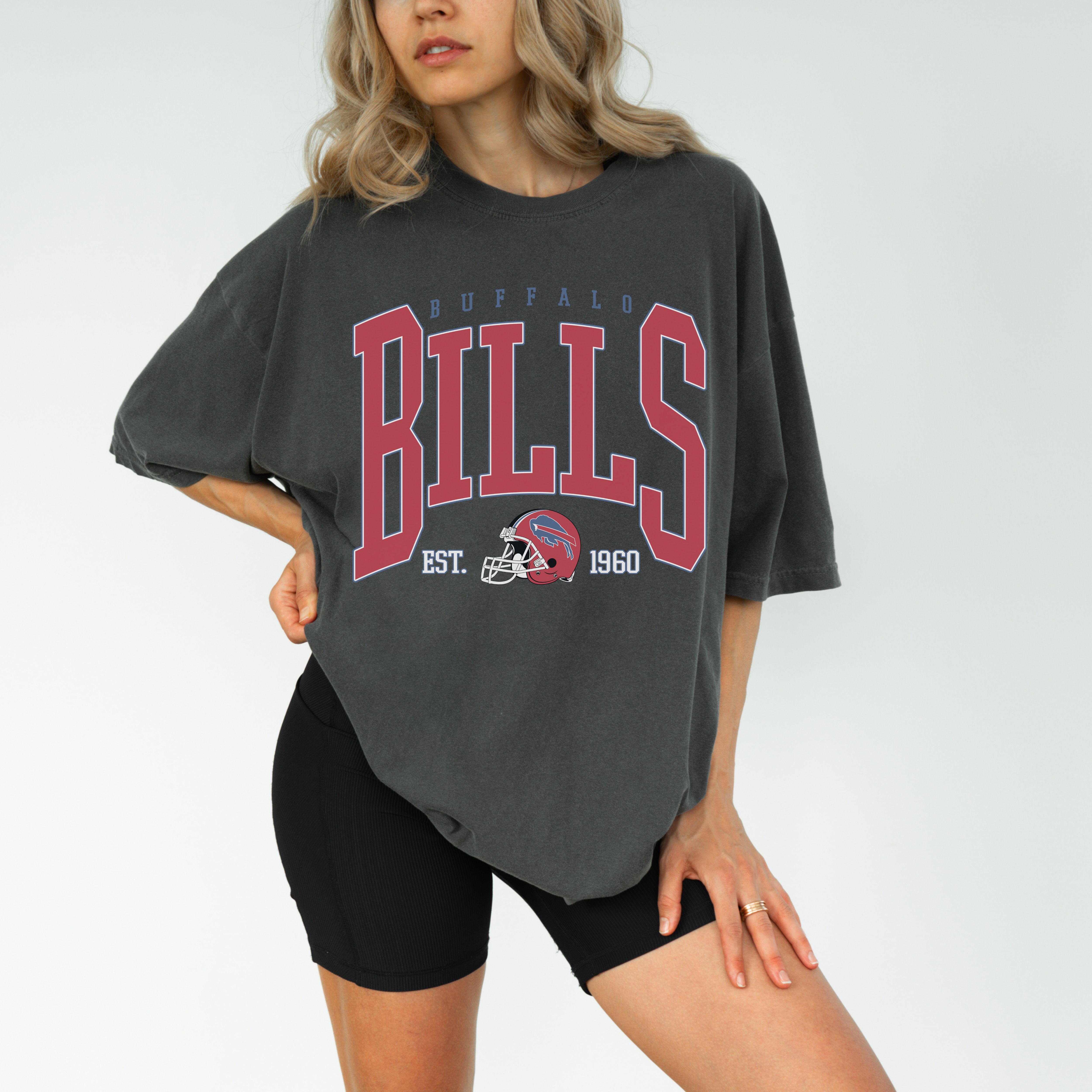 Buffalo Bills Unisex Garment-Dyed T-Shirt - Sporty Fan Tee, Game Day Shirt, Tailgate Apparel, Casual Streetwear, Birthday Gift