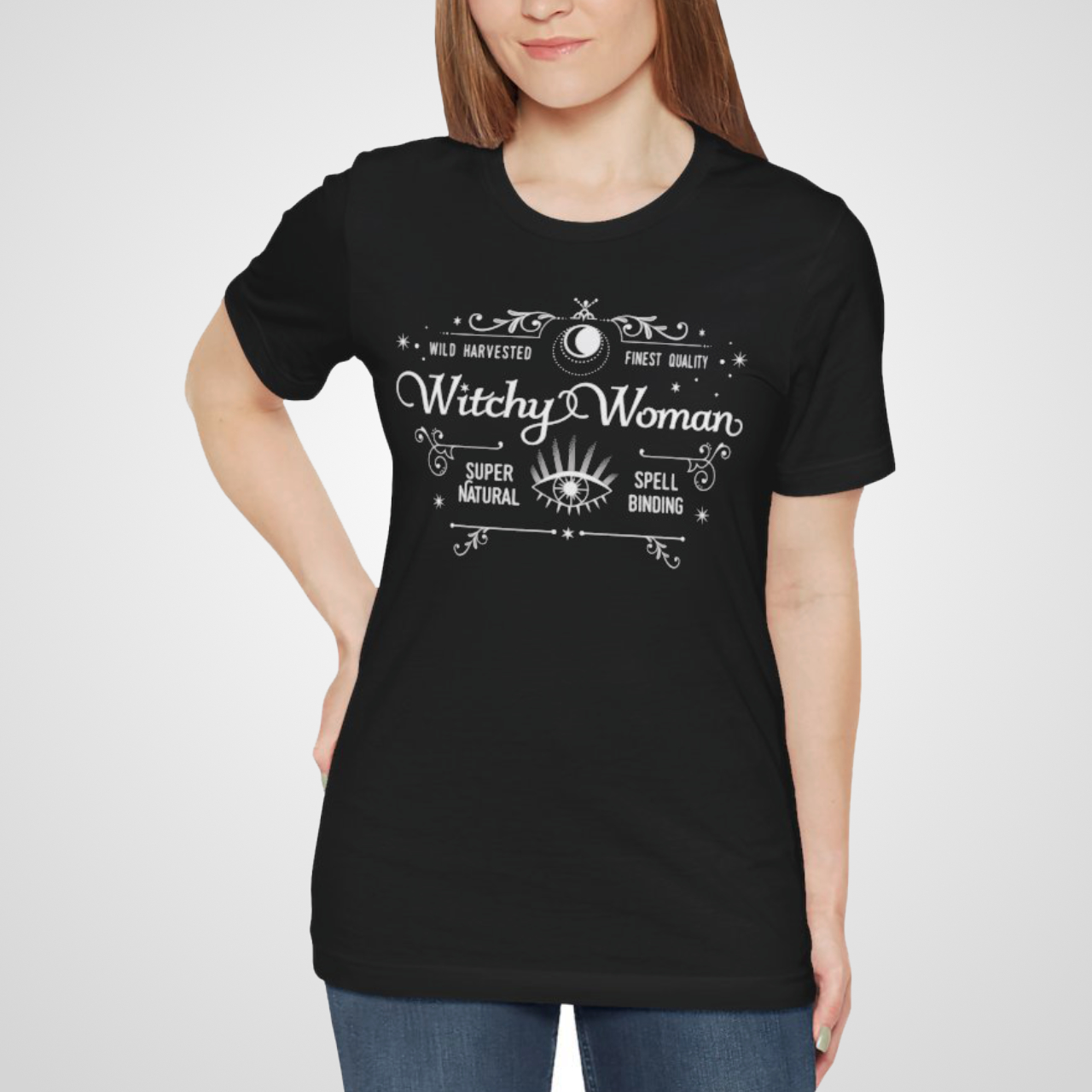 Witchy Woman | Bella+Canvas Dark Color T-Shirt product thumbnail image Witchy Woman | Bella+Canvas Dark Color T-Shirt product thumbnail image