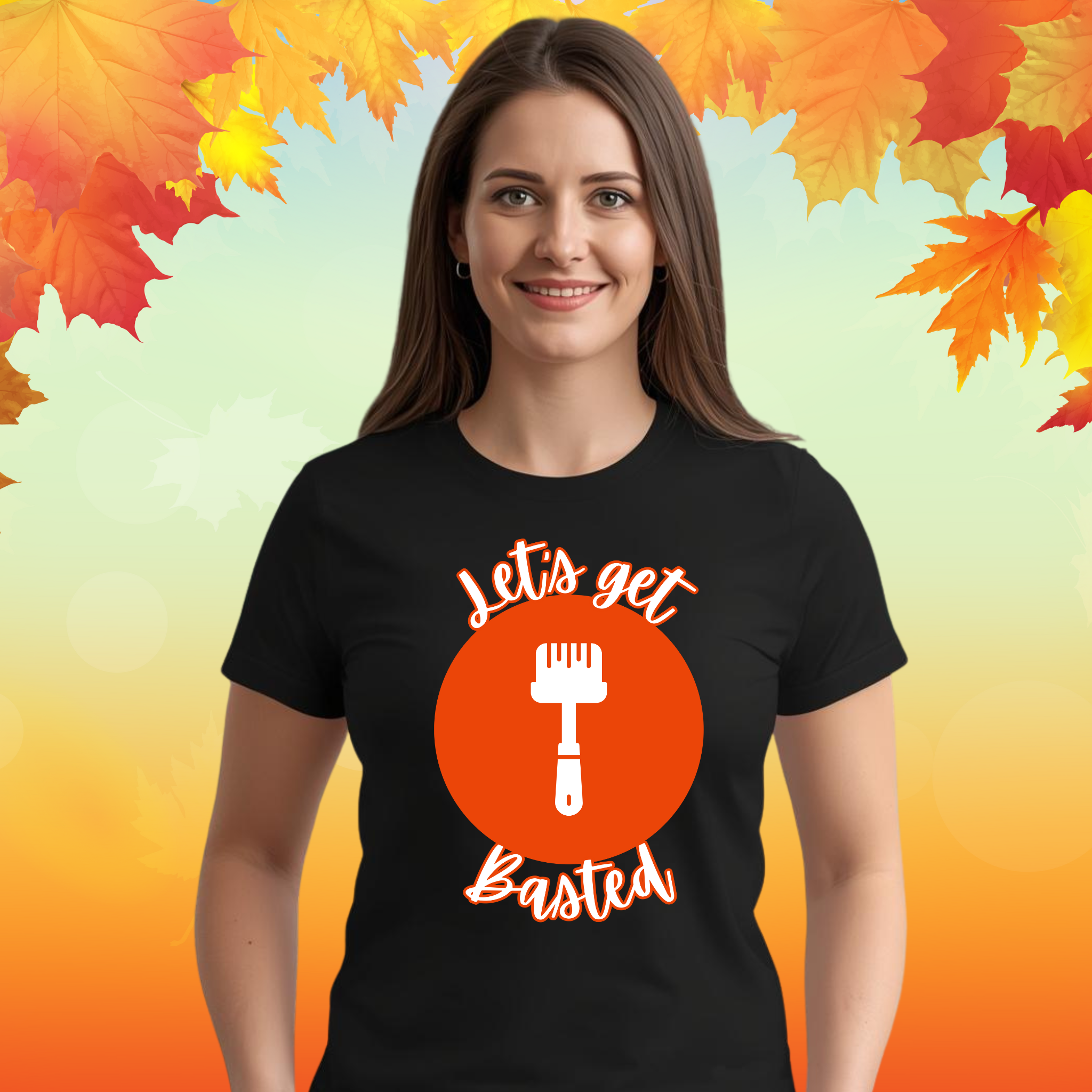 Lets Get Basted Thanksgiving T Shirt | Funny Turkey Day Drinking Shirt | Friendsgiving Party Graphic Tee