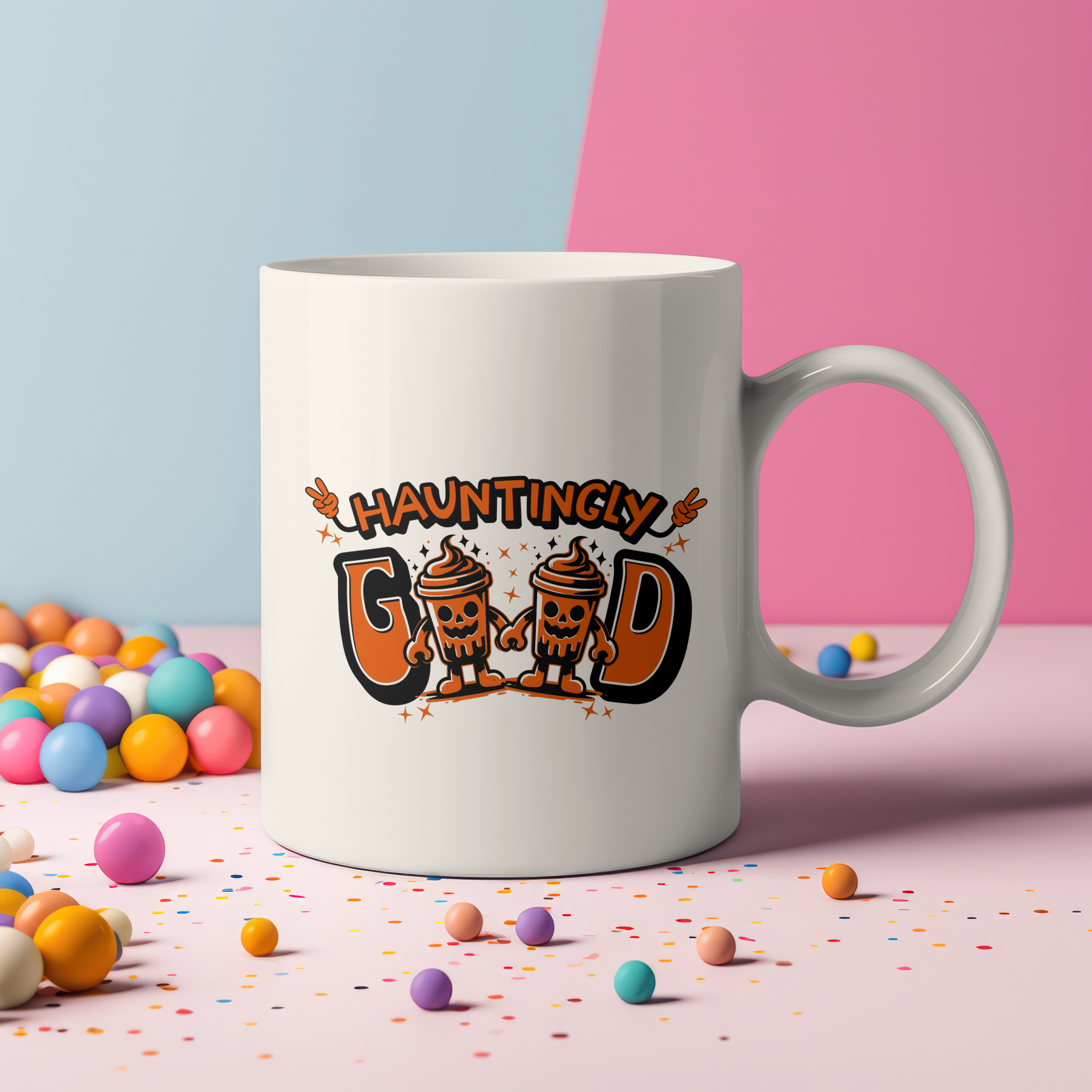 Halloween Coffee Cup, Gift for Spooky Season, Pumpkin Lovers, Fun Kitchen Decor, Unique Drinkware  product thumbnail image