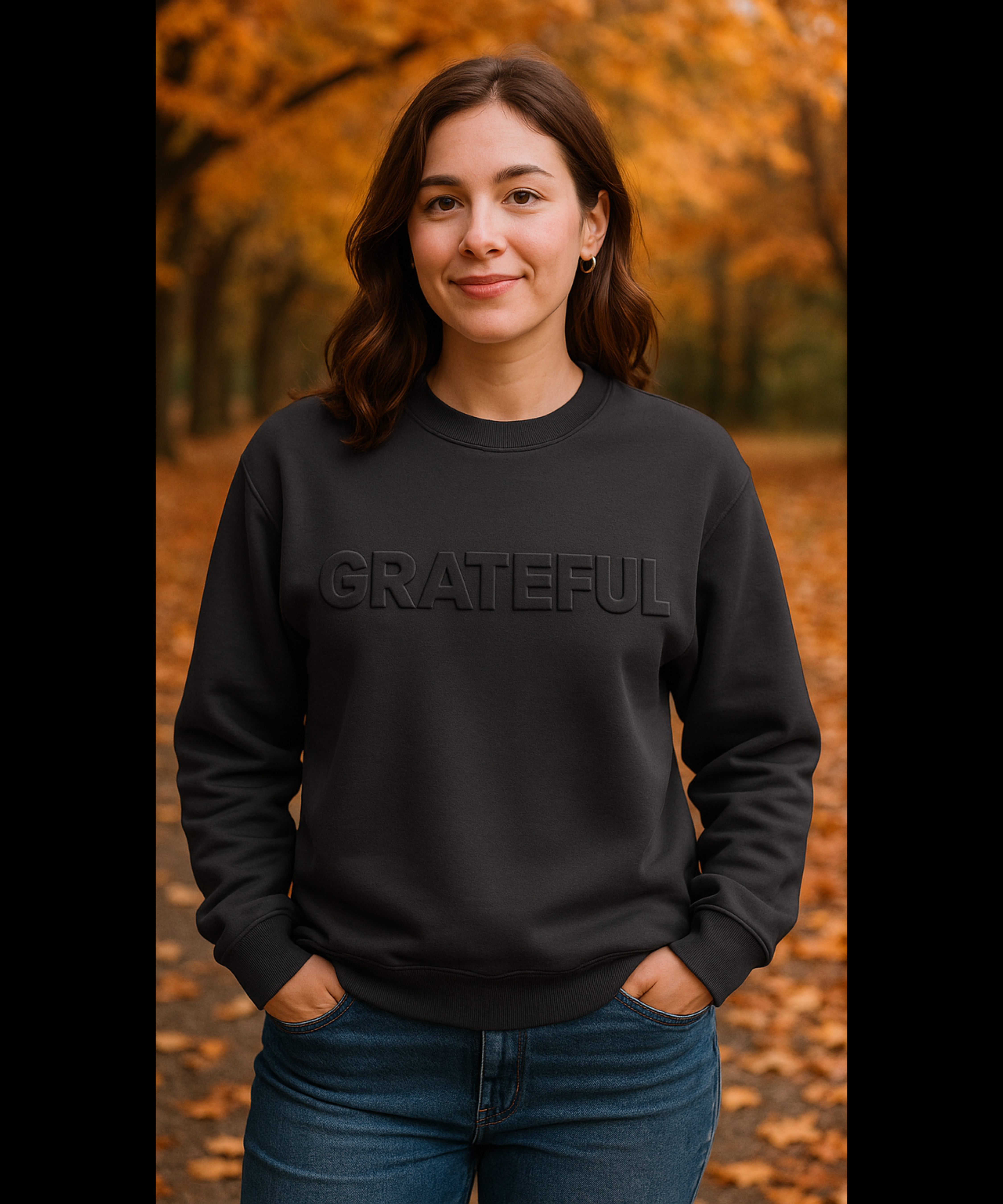 "Grateful" Lightweight Sweatshirt - The Autumn Harvest Series product thumbnail image "Grateful" Lightweight Sweatshirt - The Autumn Harvest Series product thumbnail image