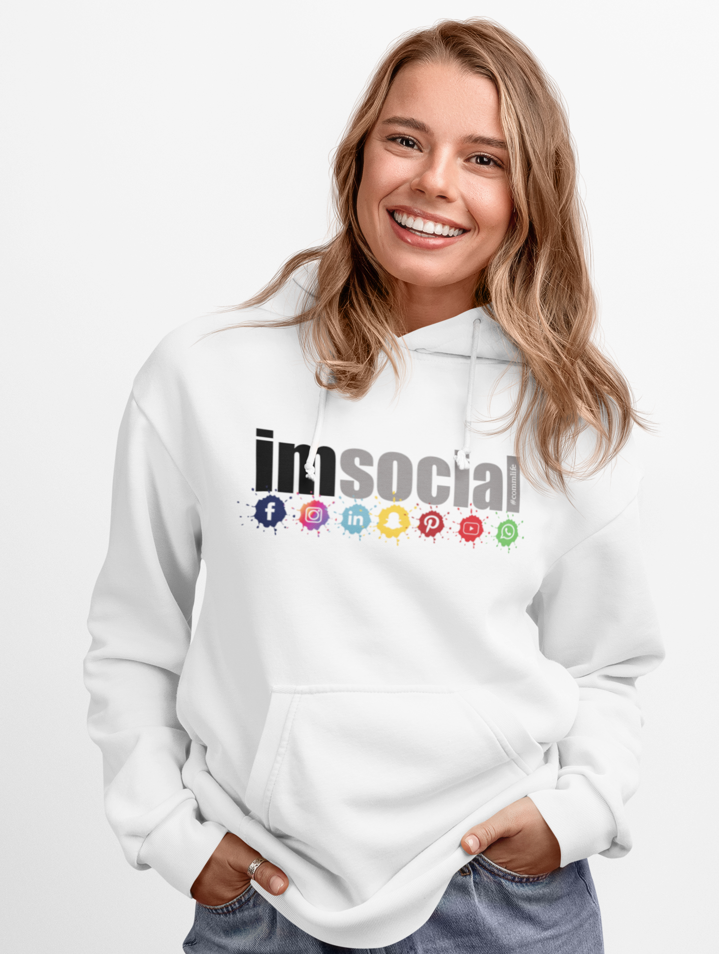 Communications Social Media Hoodie - I'm Social product thumbnail image