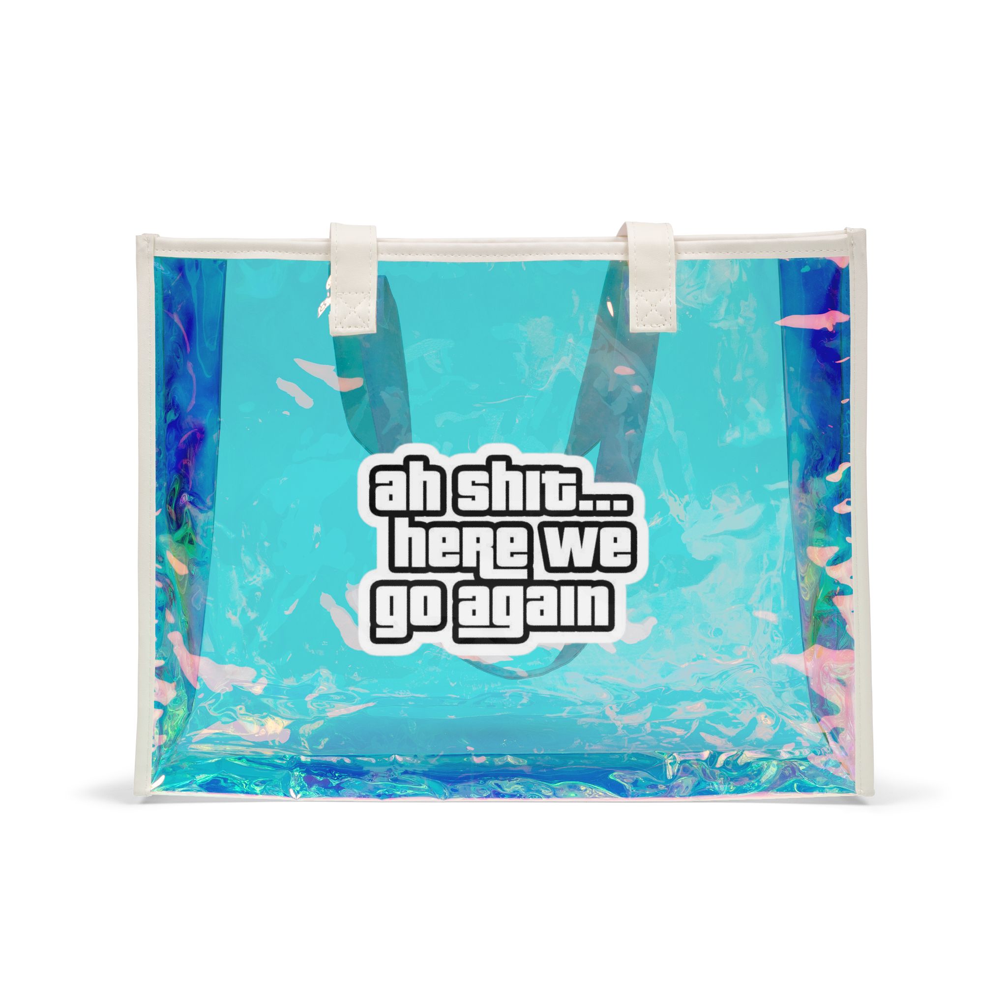 Personalized Holographic Tote Bag, Summer Accessory, Beach Trips, Travel, Holidays, Casual Weekender, Trendy, Work, Birthday Gift for Her/Him product thumbnail image Personalized Holographic Tote Bag, Summer Accessory, Beach Trips, Travel, Holidays, Casual Weekender, Trendy, Work, Birthday Gift for Her/Him product thumbnail image