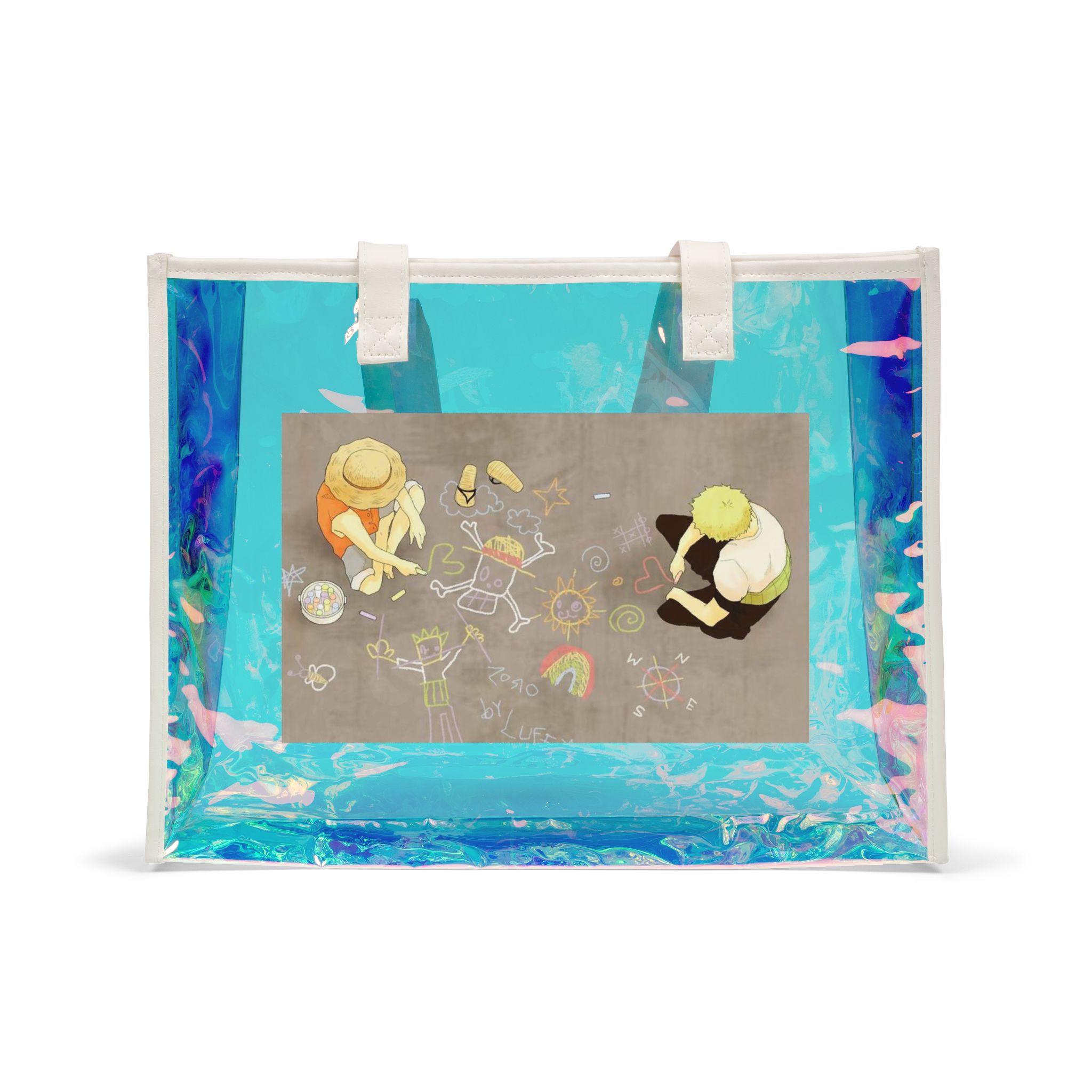 Personalized Holographic Tote Bag, Summer Accessory, Beach Trips, Travel, Holidays, Casual Weekender, Trendy, Work, Birthday Gift for Her/Him product thumbnail image Personalized Holographic Tote Bag, Summer Accessory, Beach Trips, Travel, Holidays, Casual Weekender, Trendy, Work, Birthday Gift for Her/Him product thumbnail image