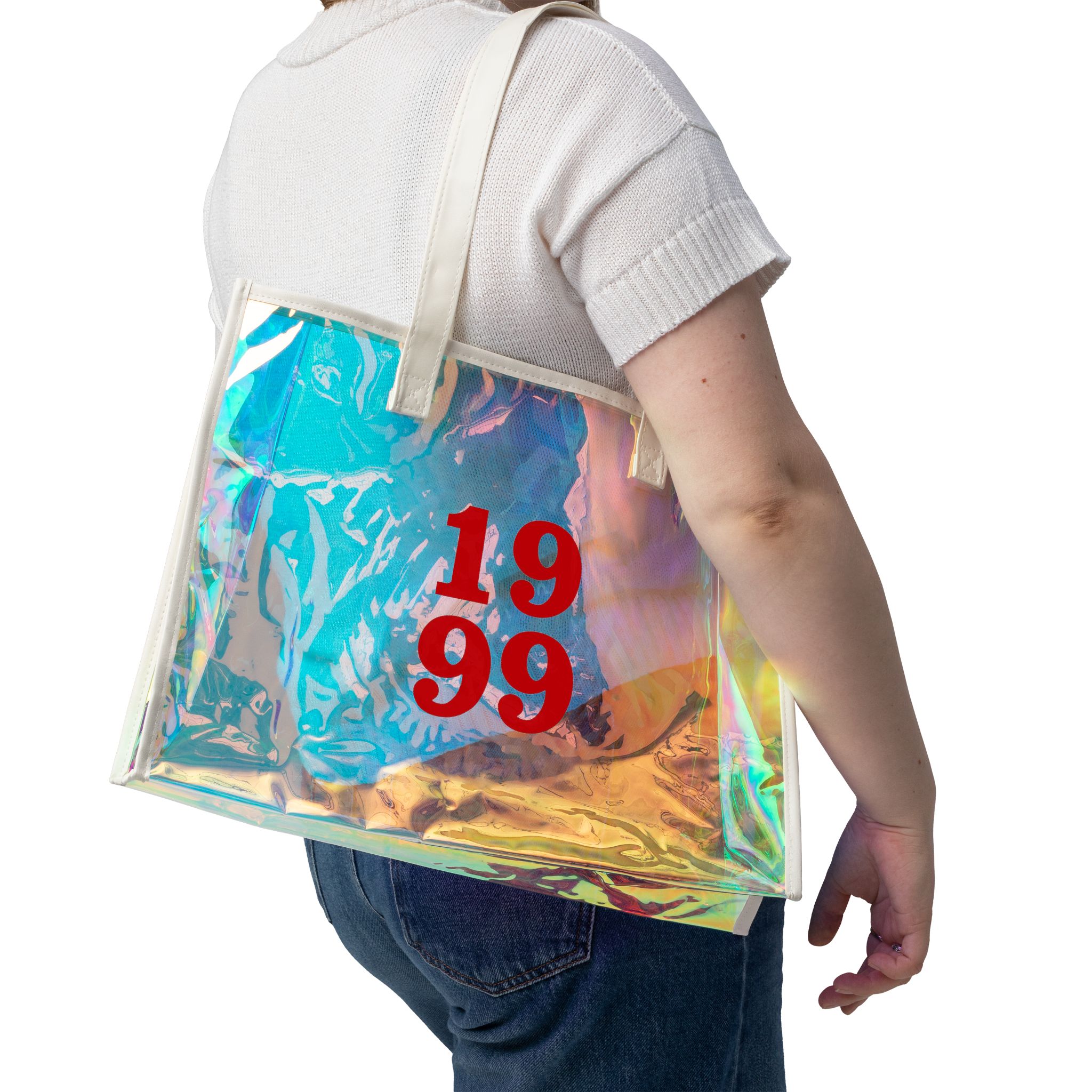 Personalized Holographic Tote Bag, Summer Accessory, Beach Trips, Travel, Holidays, Casual Weekender, Trendy, Work, Birthday Gift for Her/Him product thumbnail image Personalized Holographic Tote Bag, Summer Accessory, Beach Trips, Travel, Holidays, Casual Weekender, Trendy, Work, Birthday Gift for Her/Him product thumbnail image