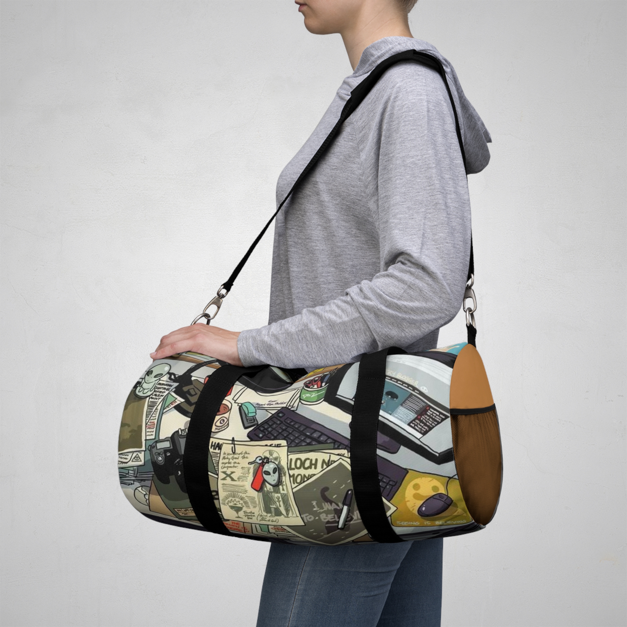 Personalized Duffel Bag, Adjustable Shoulder Bag, Travel Accessories, Gym, Weekend, Sport, Fitness, Adventurers, Holidays, Casual, Trendy, Birthday Gift for Her/Him product thumbnail image
